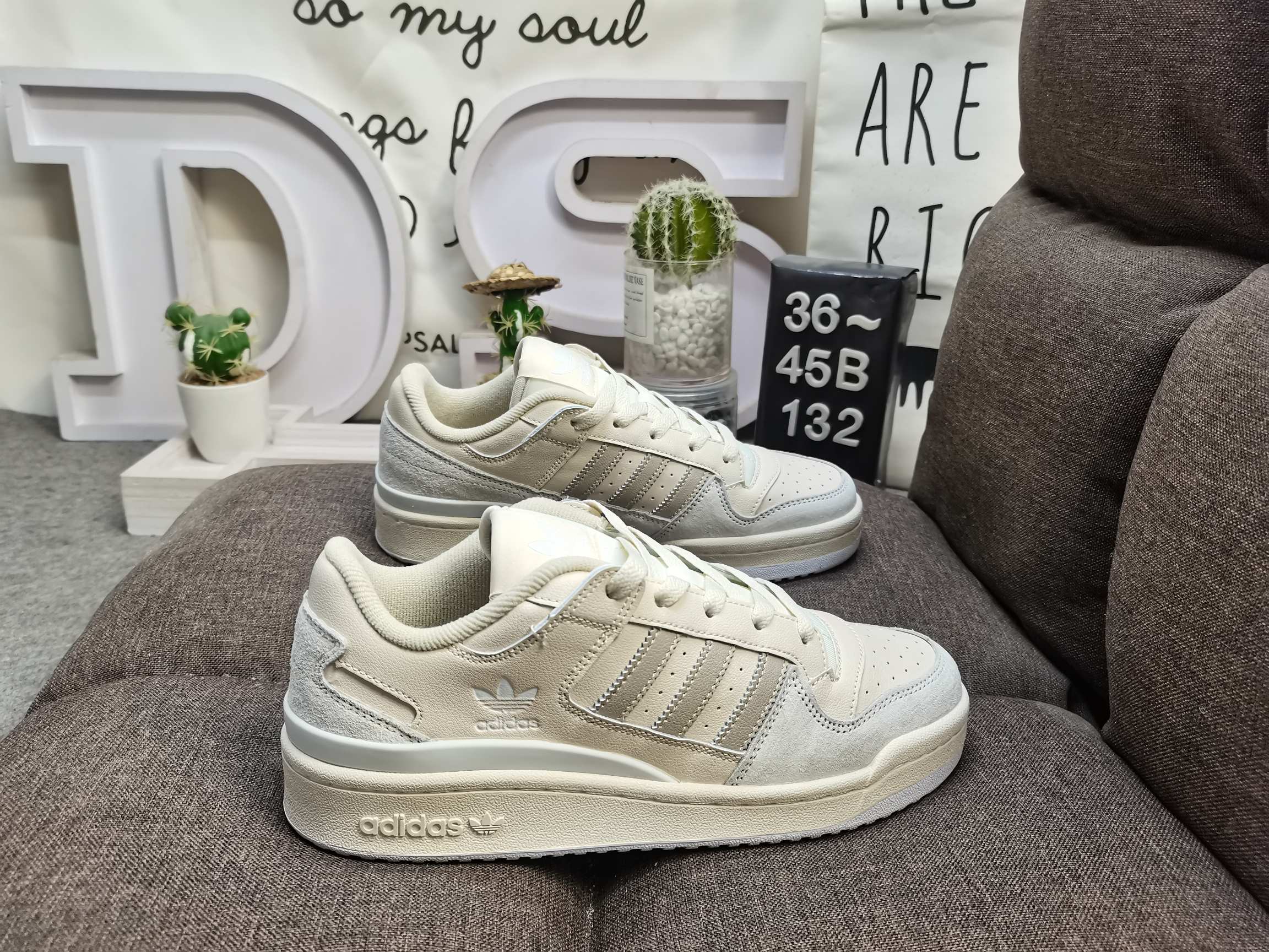 男女鞋36-45码带半码阿迪达斯AdidasForum84Low低帮百搭潮流休闲运动板鞋以复古篮球鞋的外