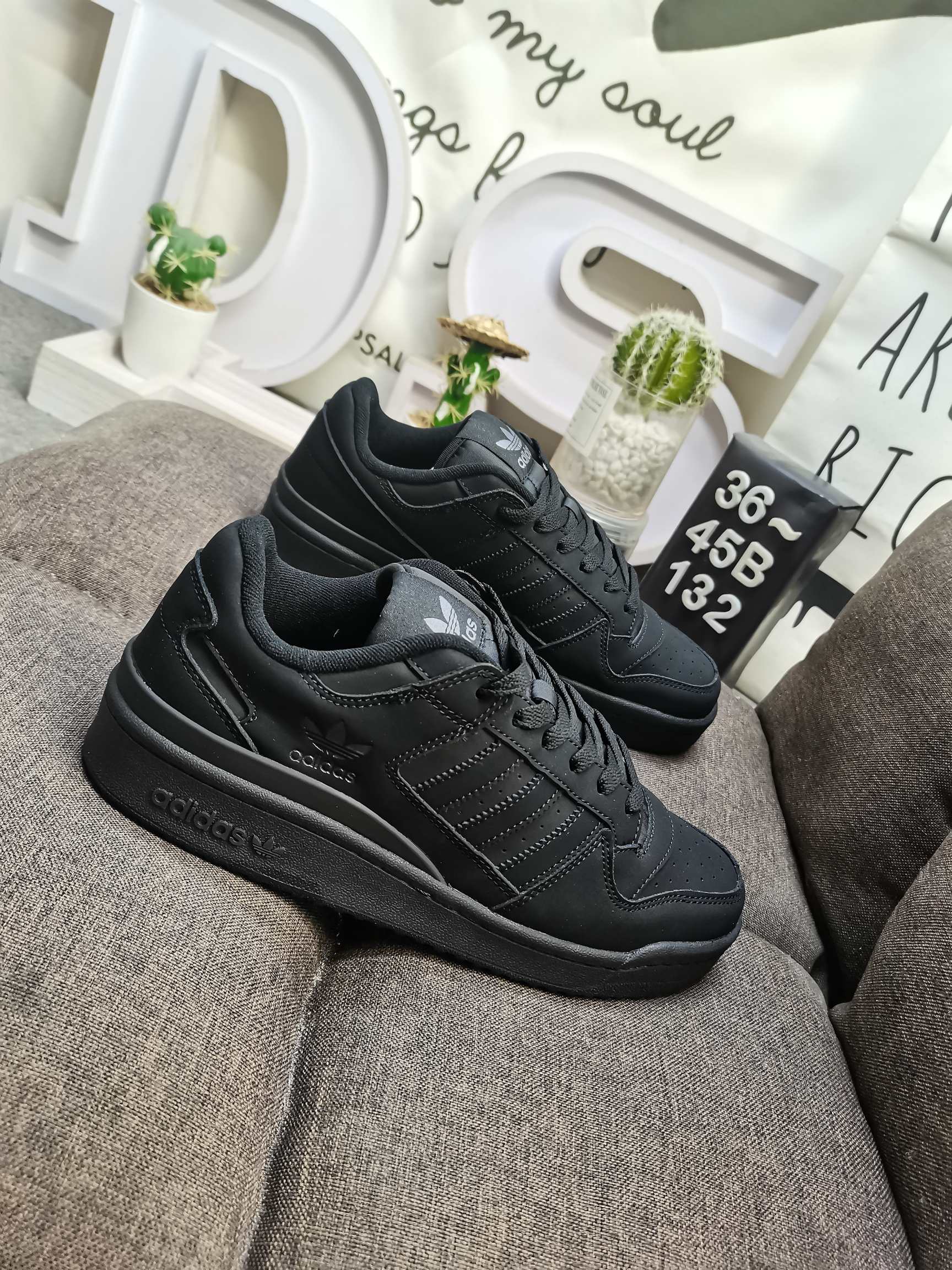 男女鞋36-45码带半码阿迪达斯AdidasForum84Low低帮百搭潮流休闲运动板鞋以复古篮球鞋的外