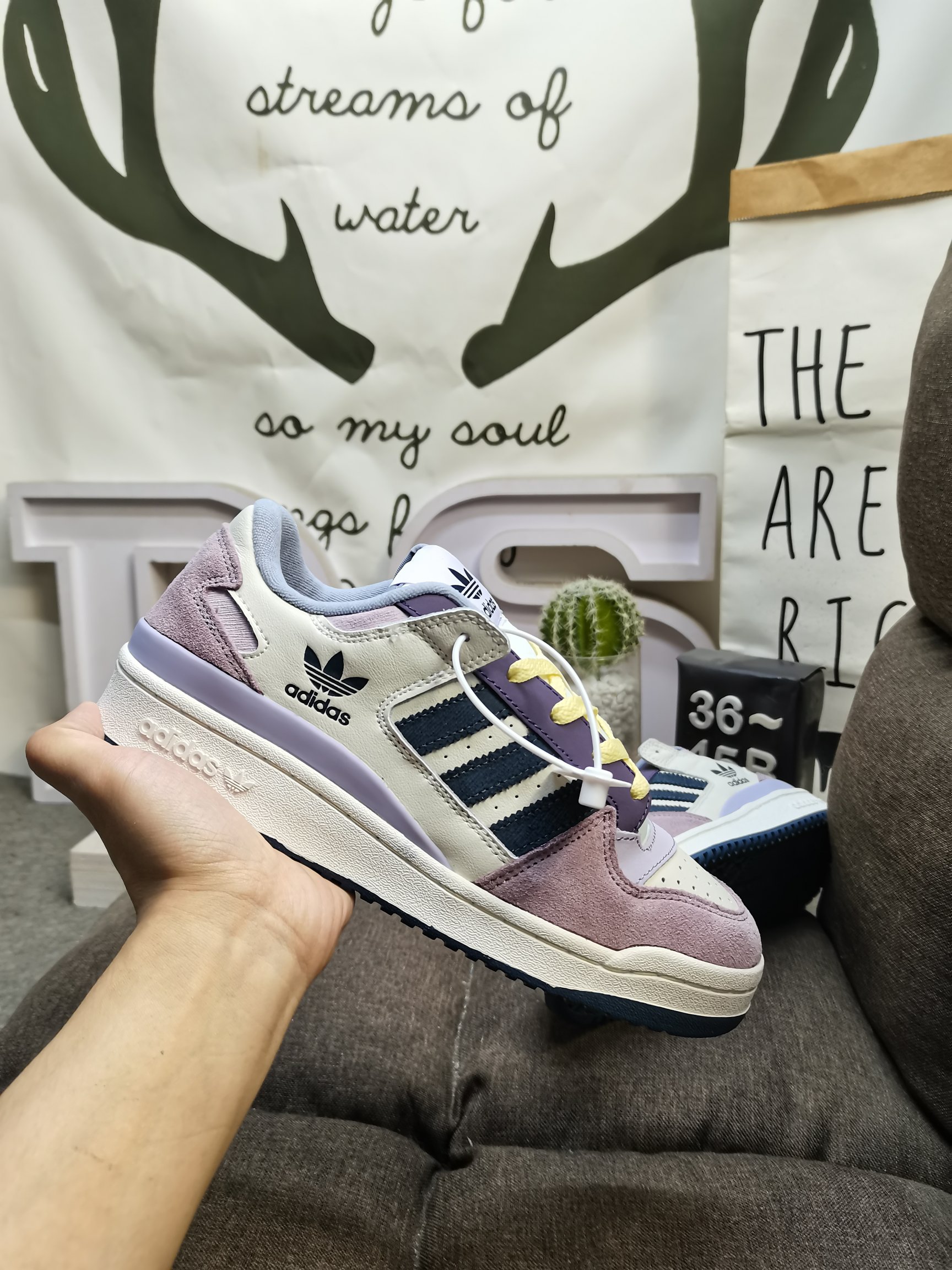 男女鞋36-45码带半码阿迪达斯AdidasForum84Low低帮百搭潮流休闲运动板鞋以复古篮球鞋的外