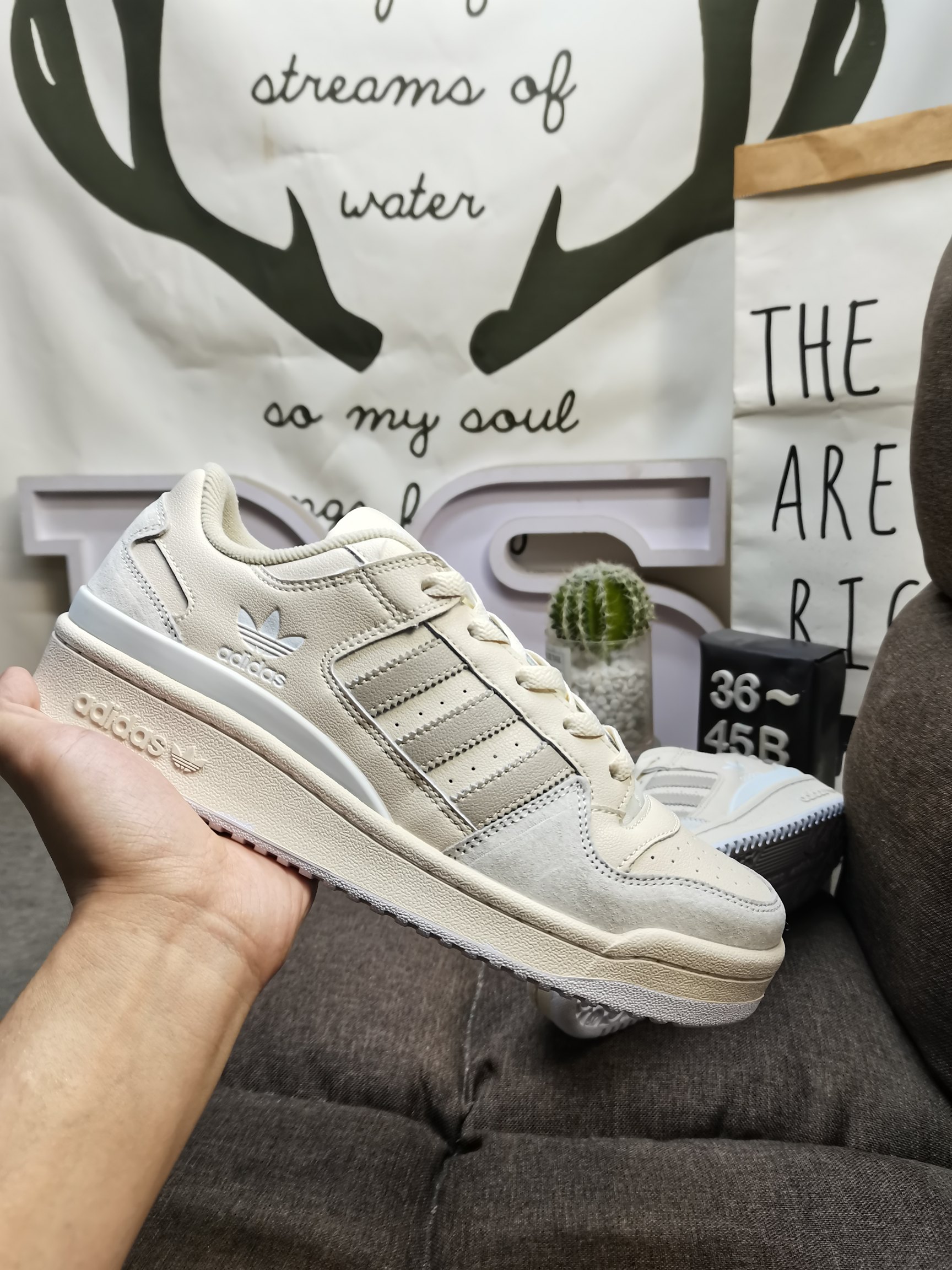 男女鞋36-45码带半码阿迪达斯AdidasForum84Low低帮百搭潮流休闲运动板鞋以复古篮球鞋的外