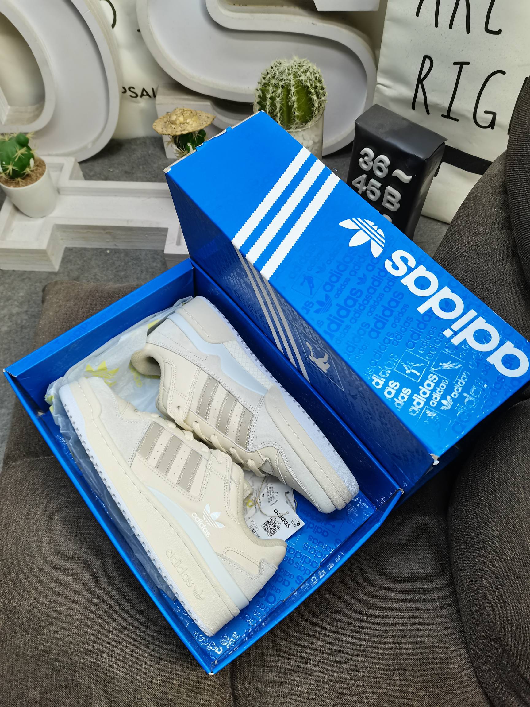 男女鞋36-45码带半码阿迪达斯AdidasForum84Low低帮百搭潮流休闲运动板鞋以复古篮球鞋的外