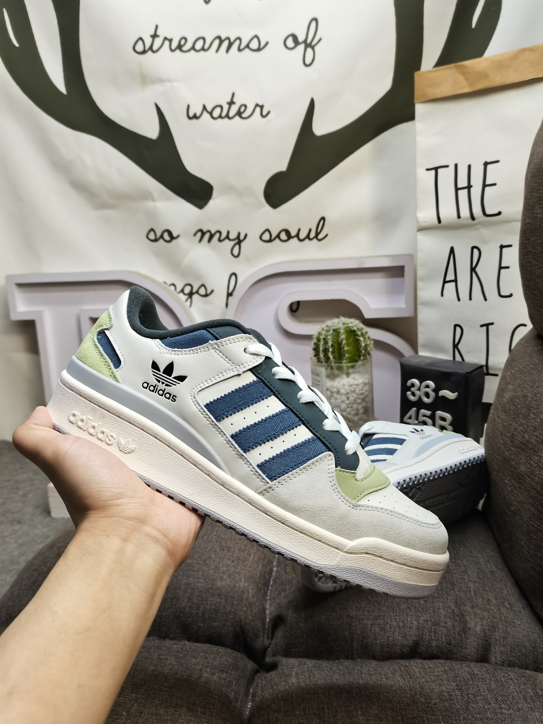 男女鞋36-45码带半码阿迪达斯AdidasForum84Low低帮百搭潮流休闲运动板鞋以复古篮球鞋的外