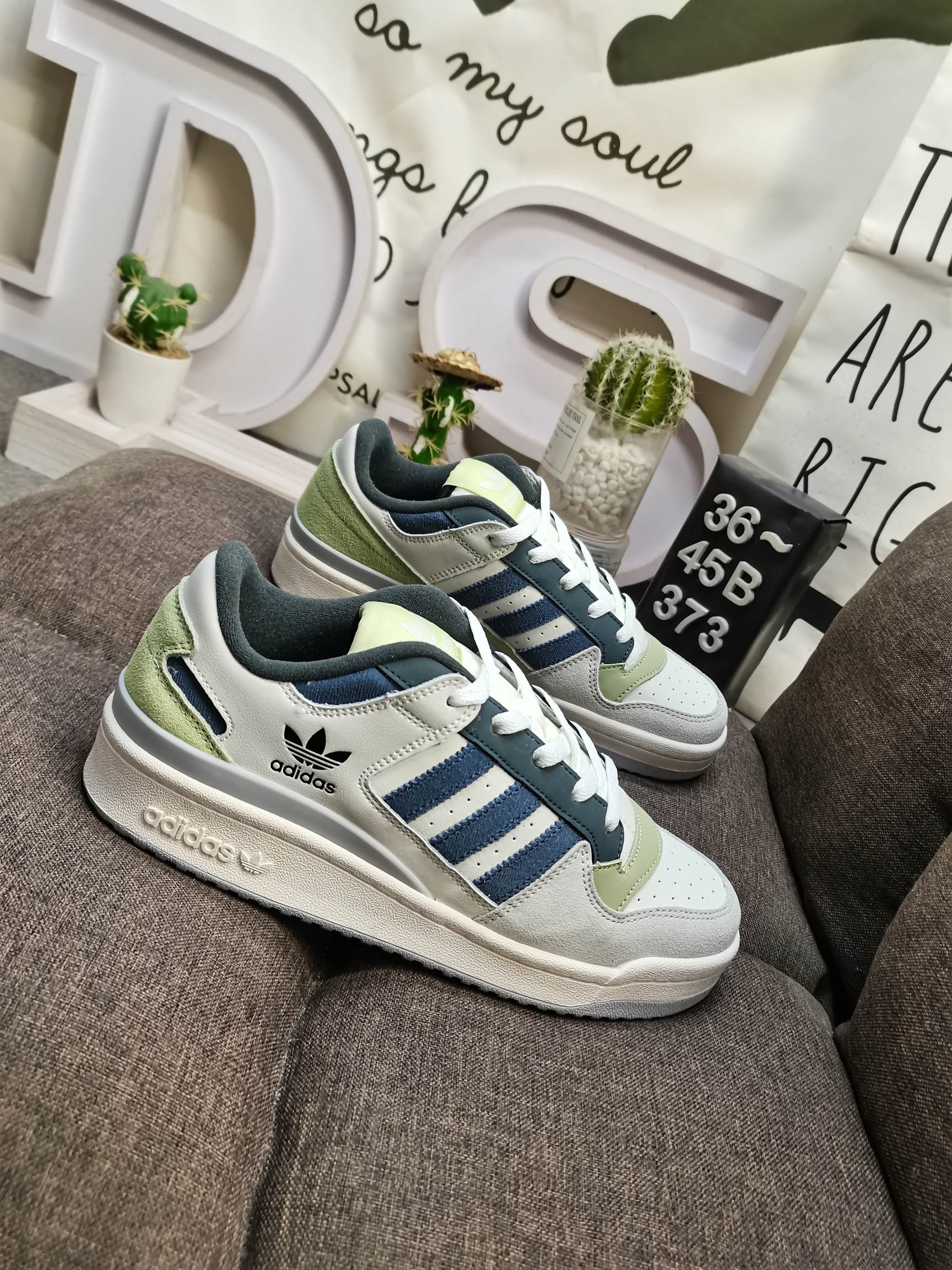 男女鞋36-45码带半码阿迪达斯AdidasForum84Low低帮百搭潮流休闲运动板鞋以复古篮球鞋的外