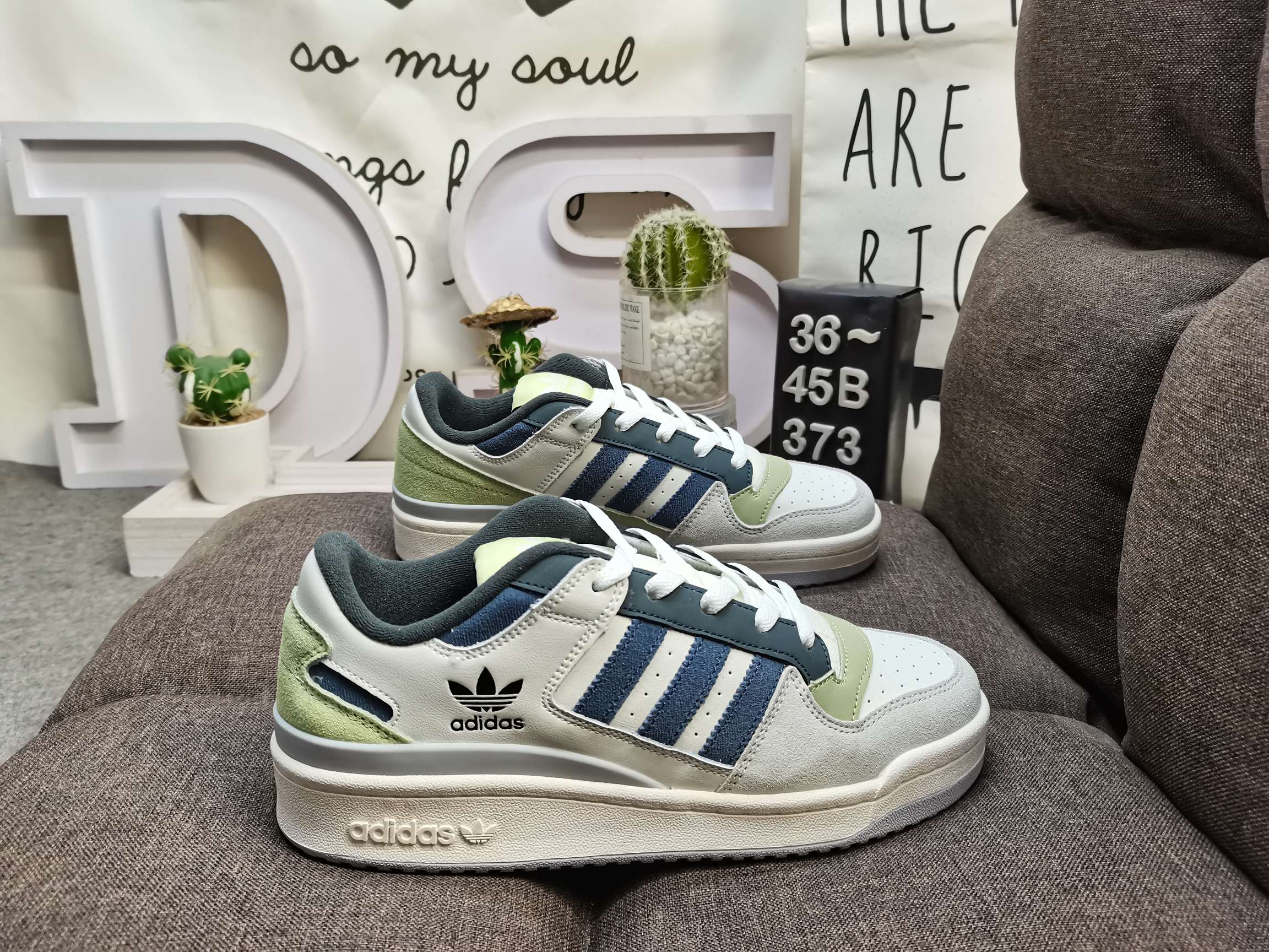 男女鞋36-45码带半码阿迪达斯AdidasForum84Low低帮百搭潮流休闲运动板鞋以复古篮球鞋的外