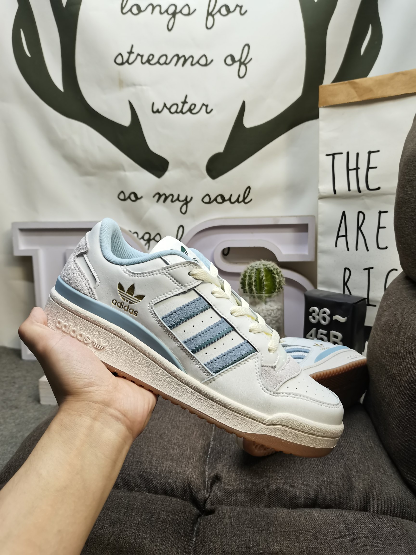 男女鞋36-45码带半码阿迪达斯AdidasForum84Low低帮百搭潮流休闲运动板鞋以复古篮球鞋的外