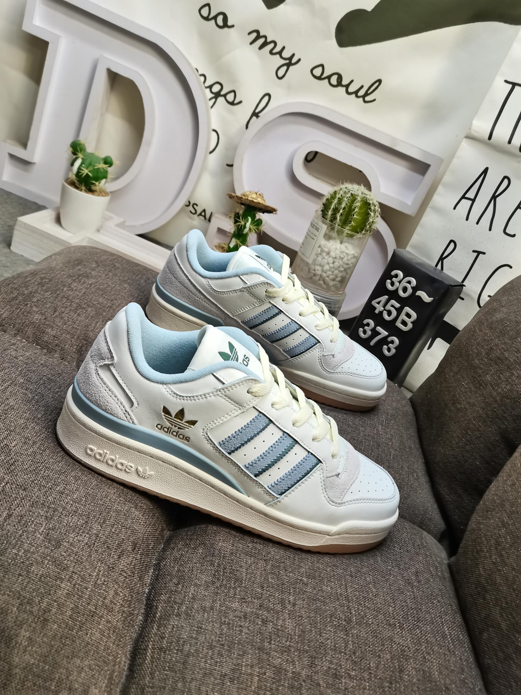 男女鞋36-45码带半码阿迪达斯AdidasForum84Low低帮百搭潮流休闲运动板鞋以复古篮球鞋的外