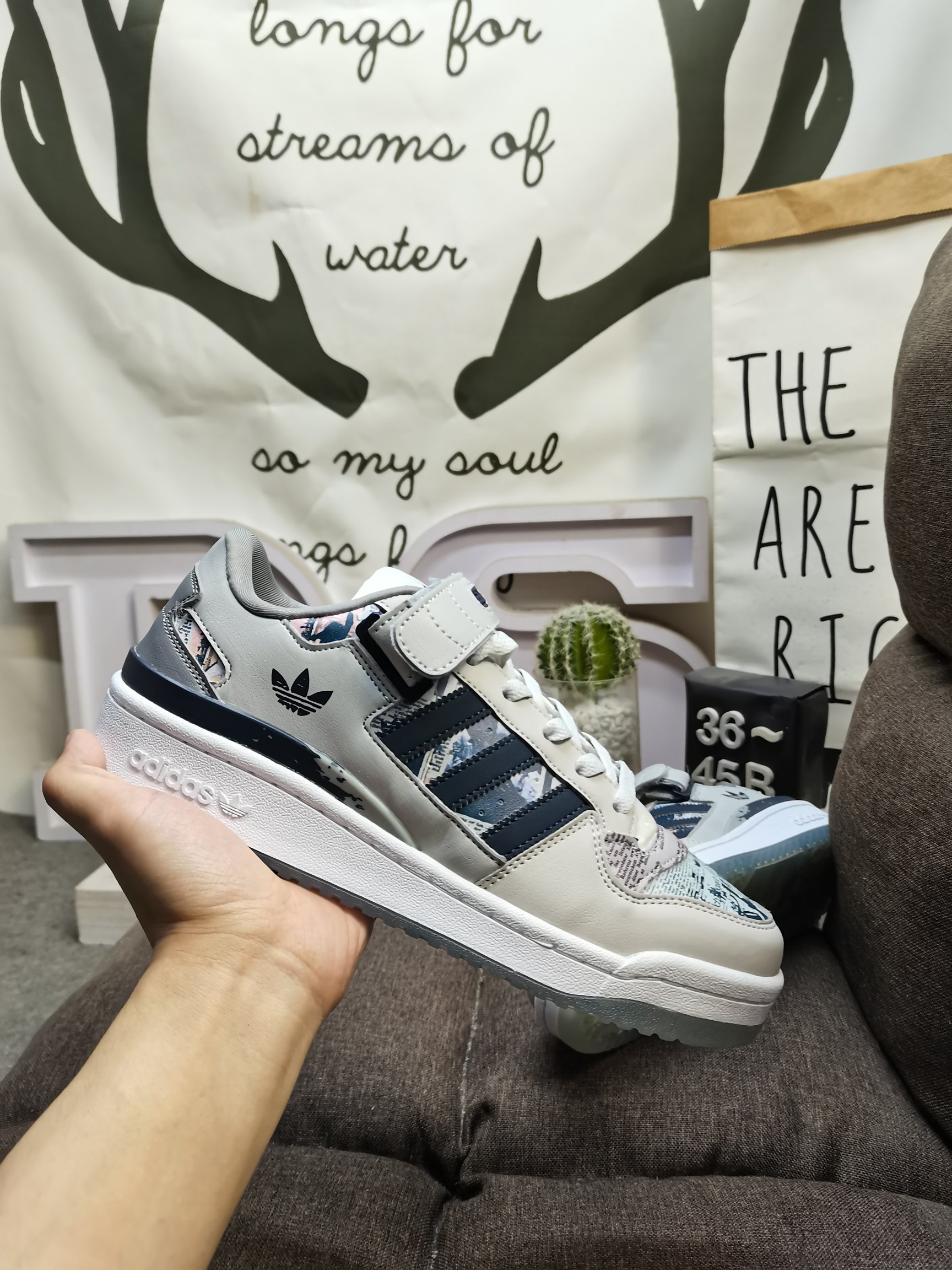 男女鞋36-45码带半码阿迪达斯AdidasForum84Low低帮百搭潮流休闲运动板鞋以复古篮球鞋的外