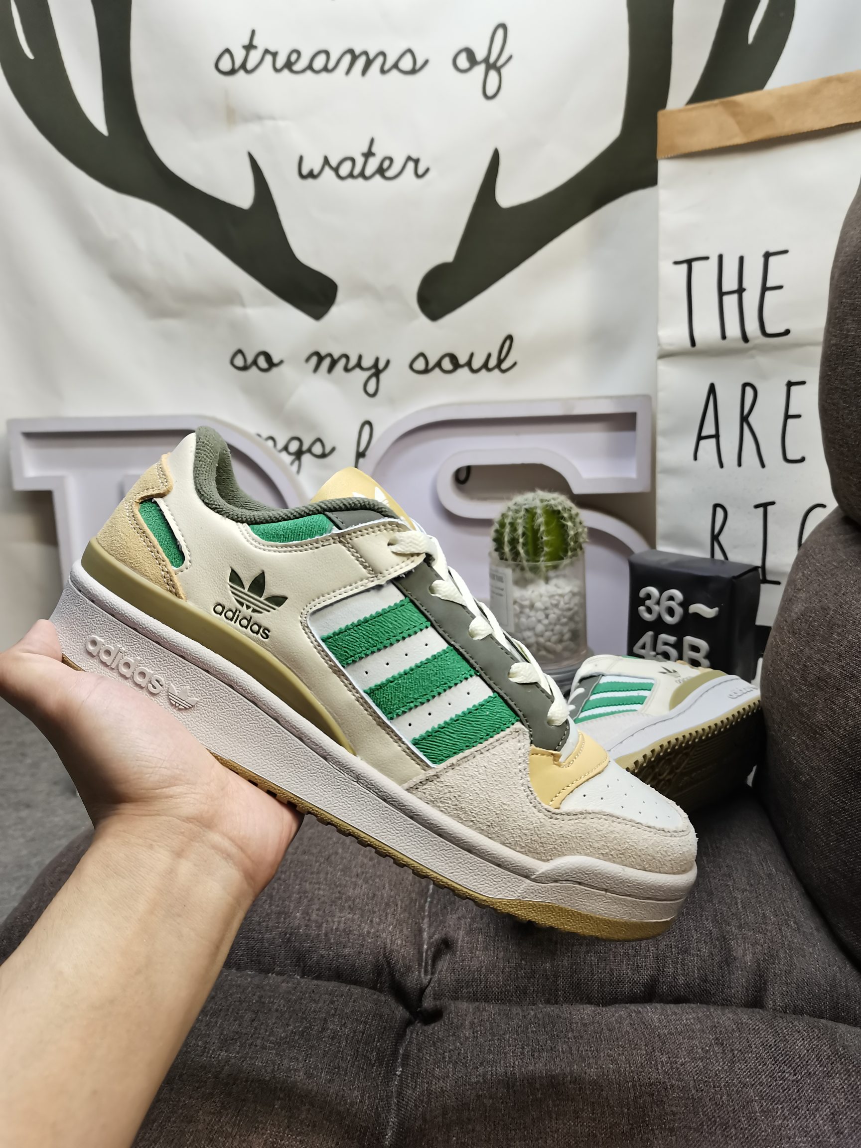 男女鞋36-45码带半码阿迪达斯AdidasForum84Low低帮百搭潮流休闲运动板鞋以复古篮球鞋的外