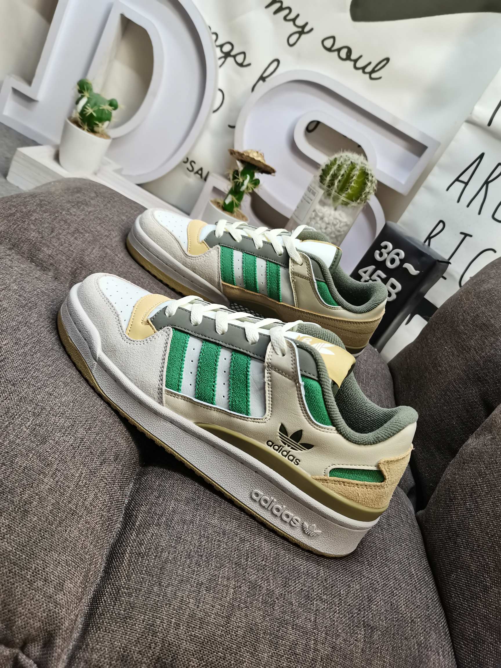 男女鞋36-45码带半码阿迪达斯AdidasForum84Low低帮百搭潮流休闲运动板鞋以复古篮球鞋的外