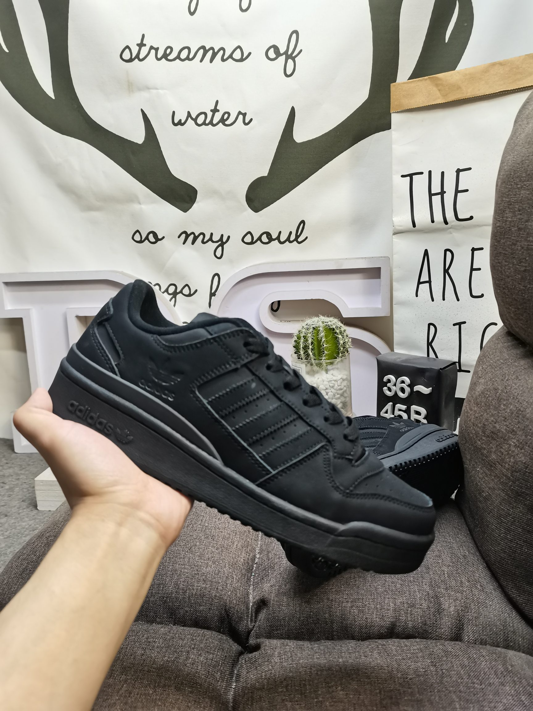 男女鞋36-45码带半码阿迪达斯AdidasForum84Low低帮百搭潮流休闲运动板鞋以复古篮球鞋的外