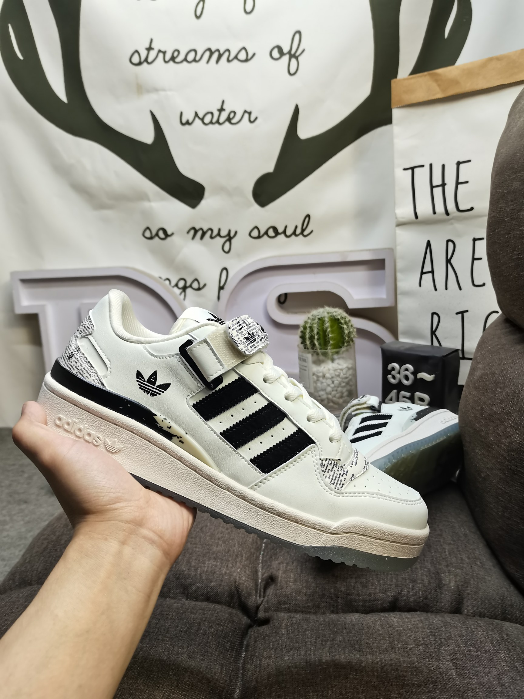 男女鞋36-45码带半码阿迪达斯AdidasForum84Low低帮百搭潮流休闲运动板鞋以复古篮球鞋的外