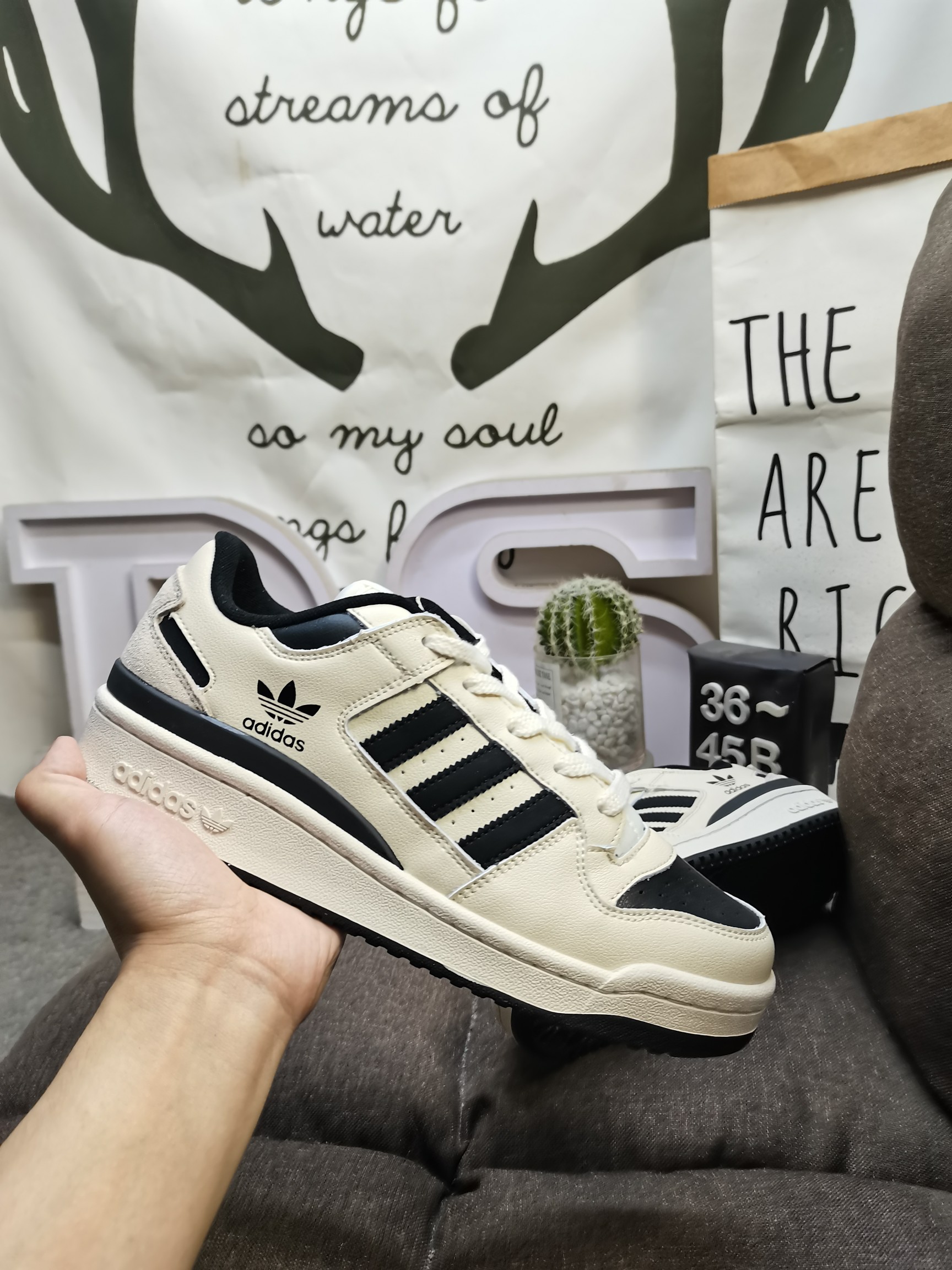 男女鞋36-45码带半码阿迪达斯AdidasForum84Low低帮百搭潮流休闲运动板鞋以复古篮球鞋的外