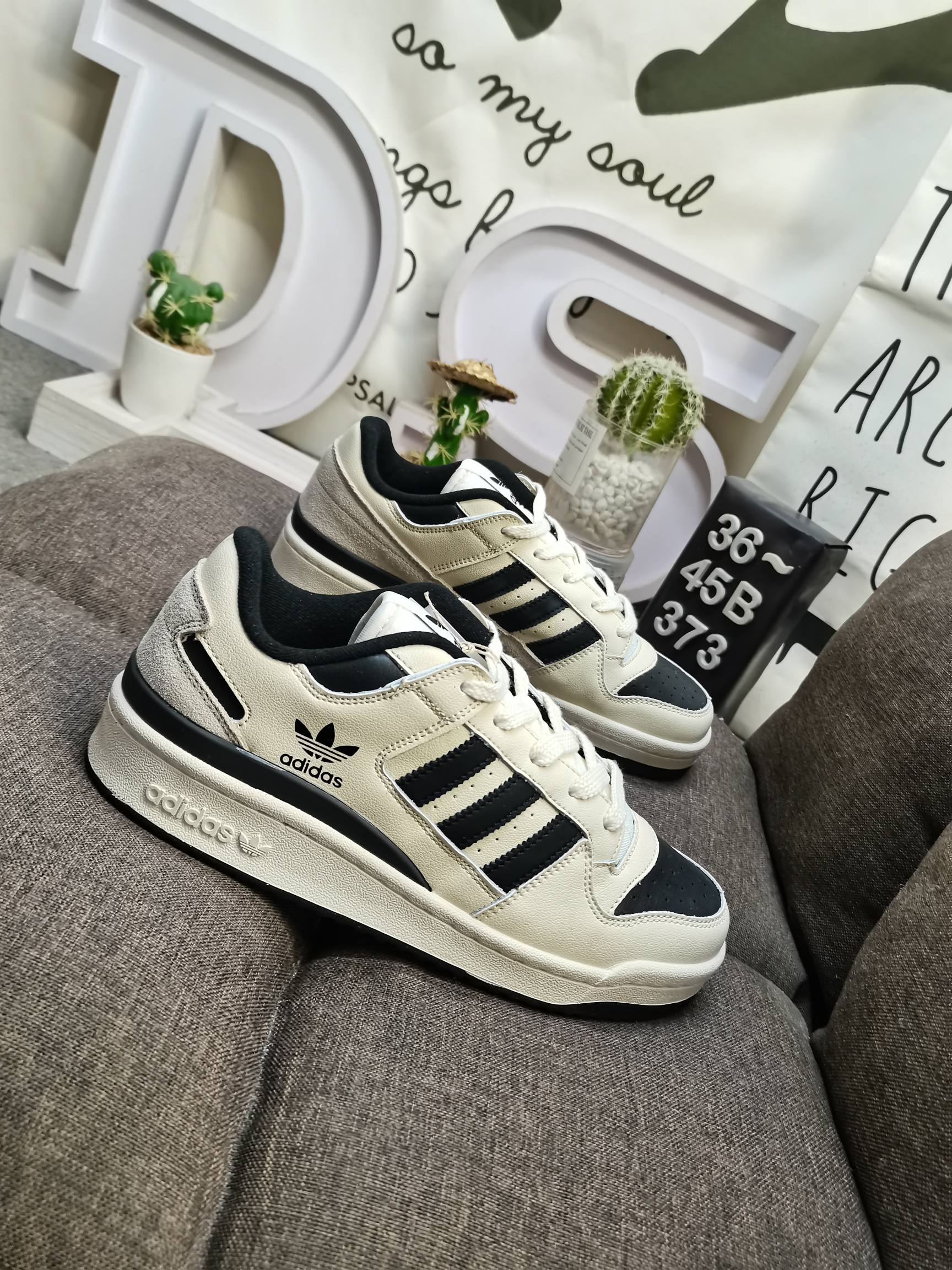 男女鞋36-45码带半码阿迪达斯AdidasForum84Low低帮百搭潮流休闲运动板鞋以复古篮球鞋的外