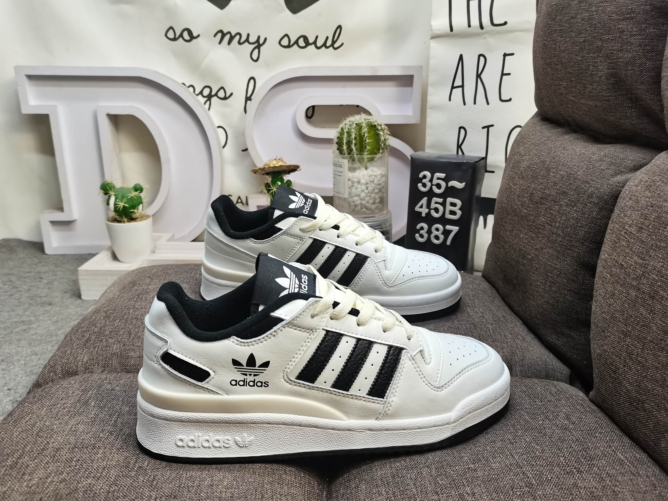 男女鞋36-45码带半码阿迪达斯AdidasForum84Low低帮百搭潮流休闲运动板鞋以复古篮球鞋的外