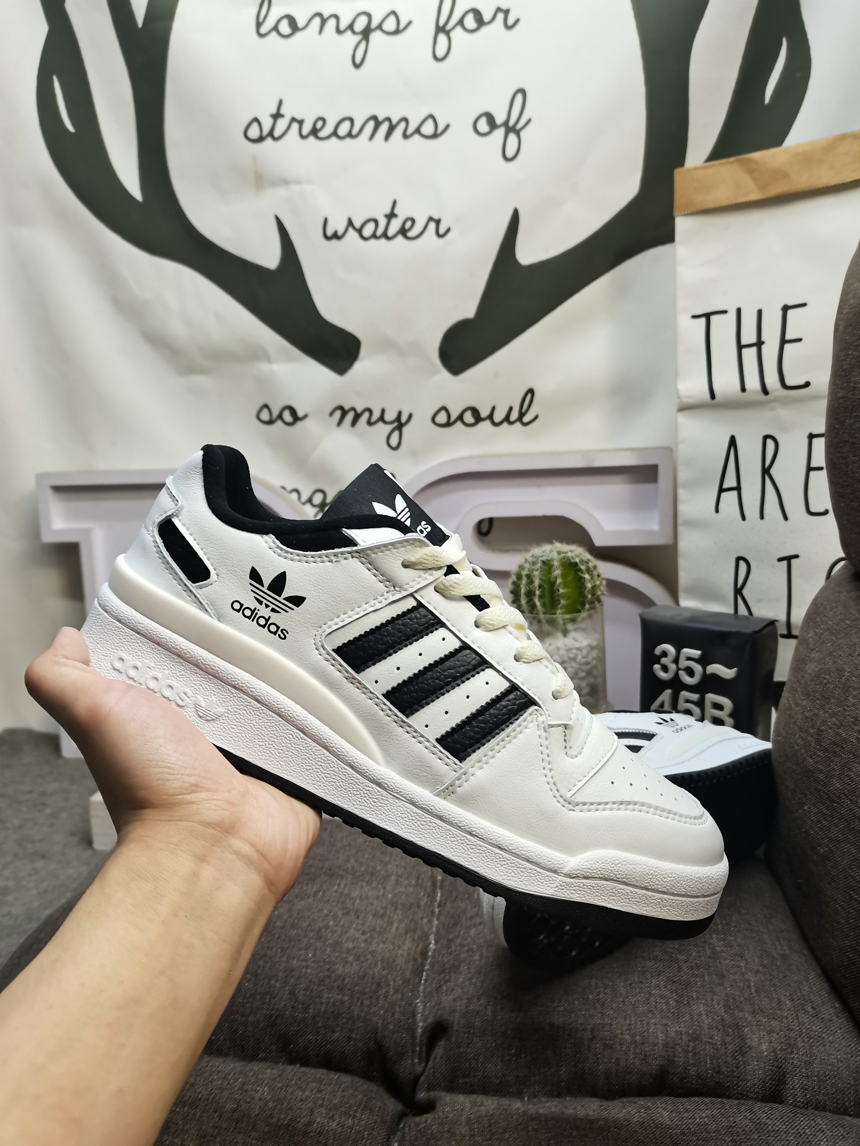 男女鞋36-45码带半码阿迪达斯AdidasForum84Low低帮百搭潮流休闲运动板鞋以复古篮球鞋的外