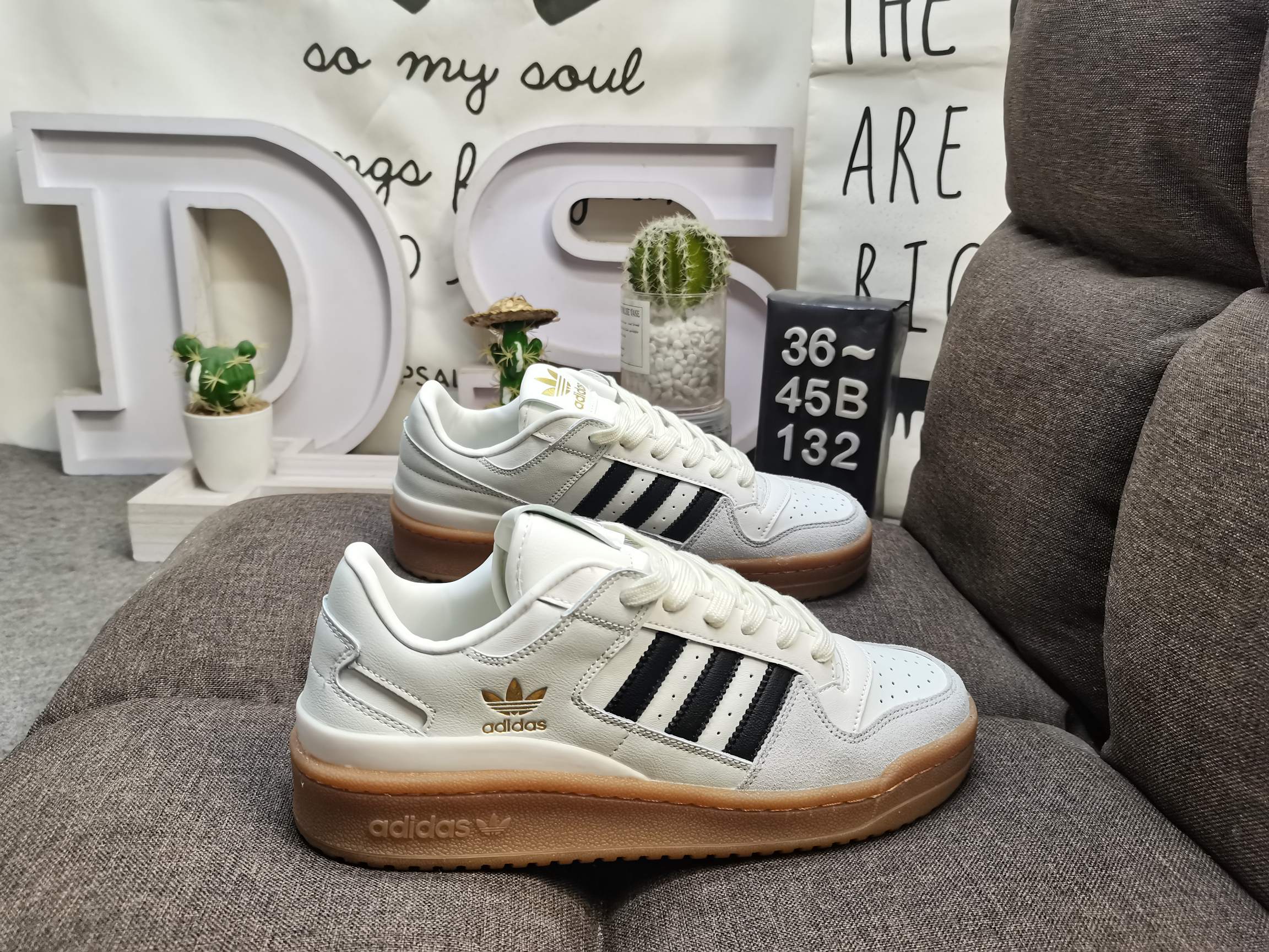 男女鞋36-45码带半码阿迪达斯AdidasForum84Low低帮百搭潮流休闲运动板鞋以复古篮球鞋的外