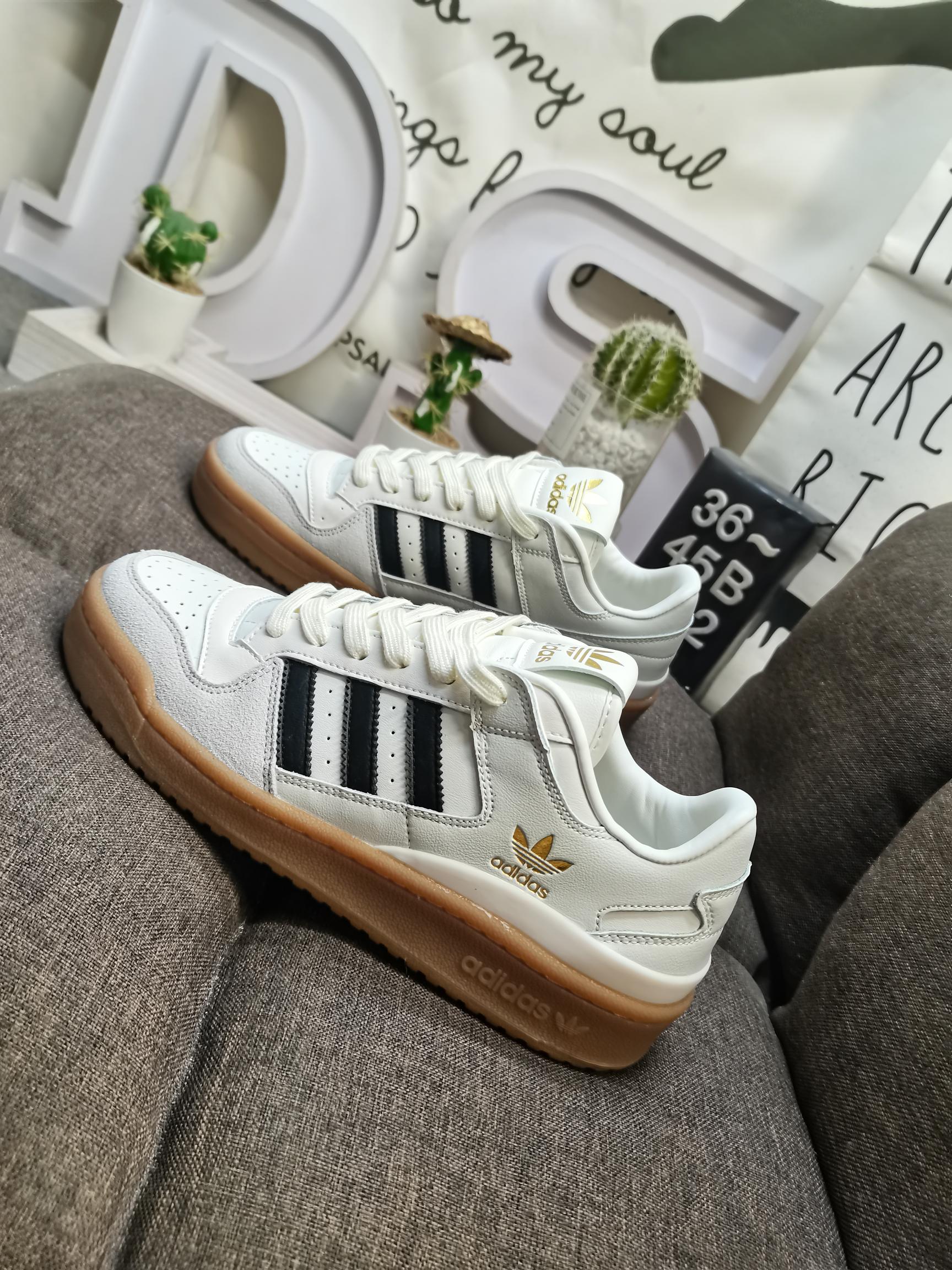 男女鞋36-45码带半码阿迪达斯AdidasForum84Low低帮百搭潮流休闲运动板鞋以复古篮球鞋的外