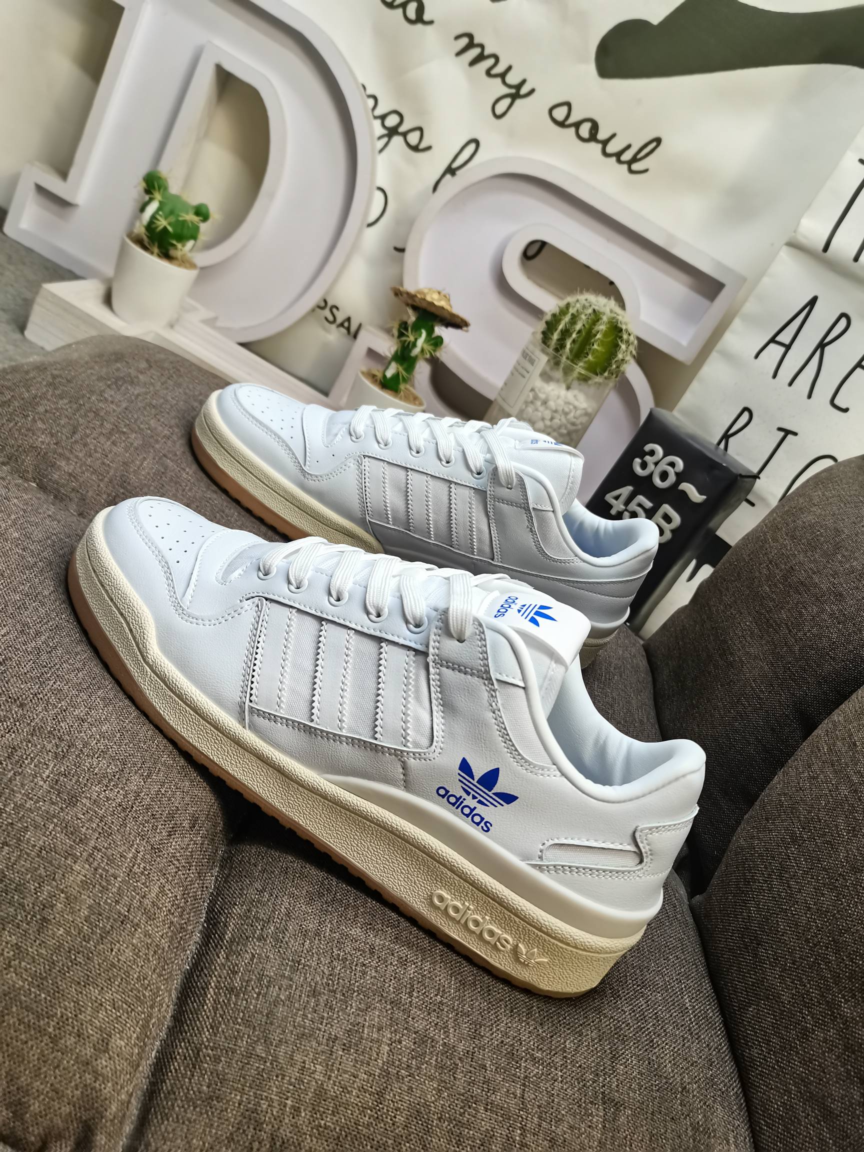 男女鞋36-45码带半码阿迪达斯AdidasForum84Low低帮百搭潮流休闲运动板鞋以复古篮球鞋的外