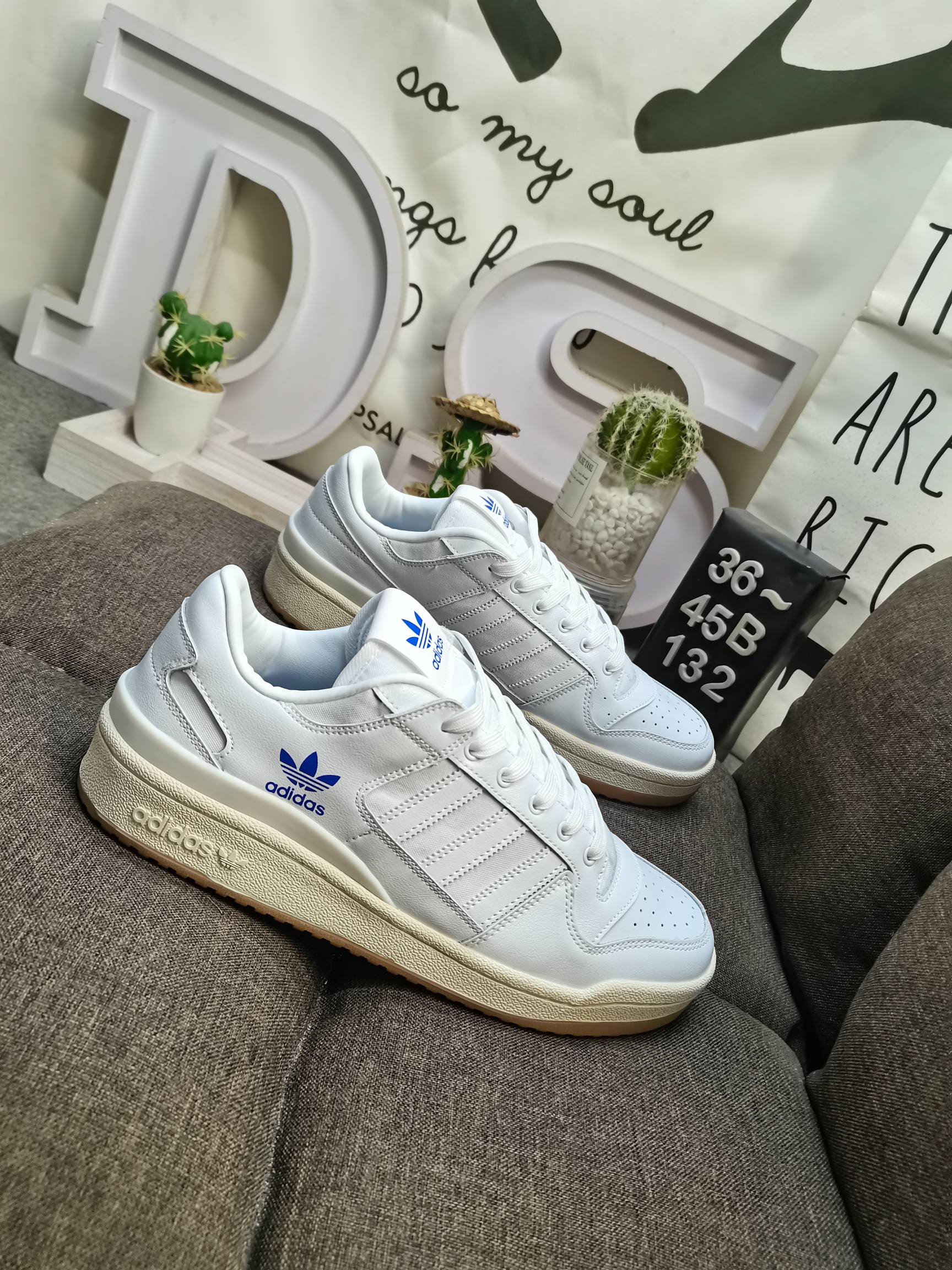 男女鞋36-45码带半码阿迪达斯AdidasForum84Low低帮百搭潮流休闲运动板鞋以复古篮球鞋的外