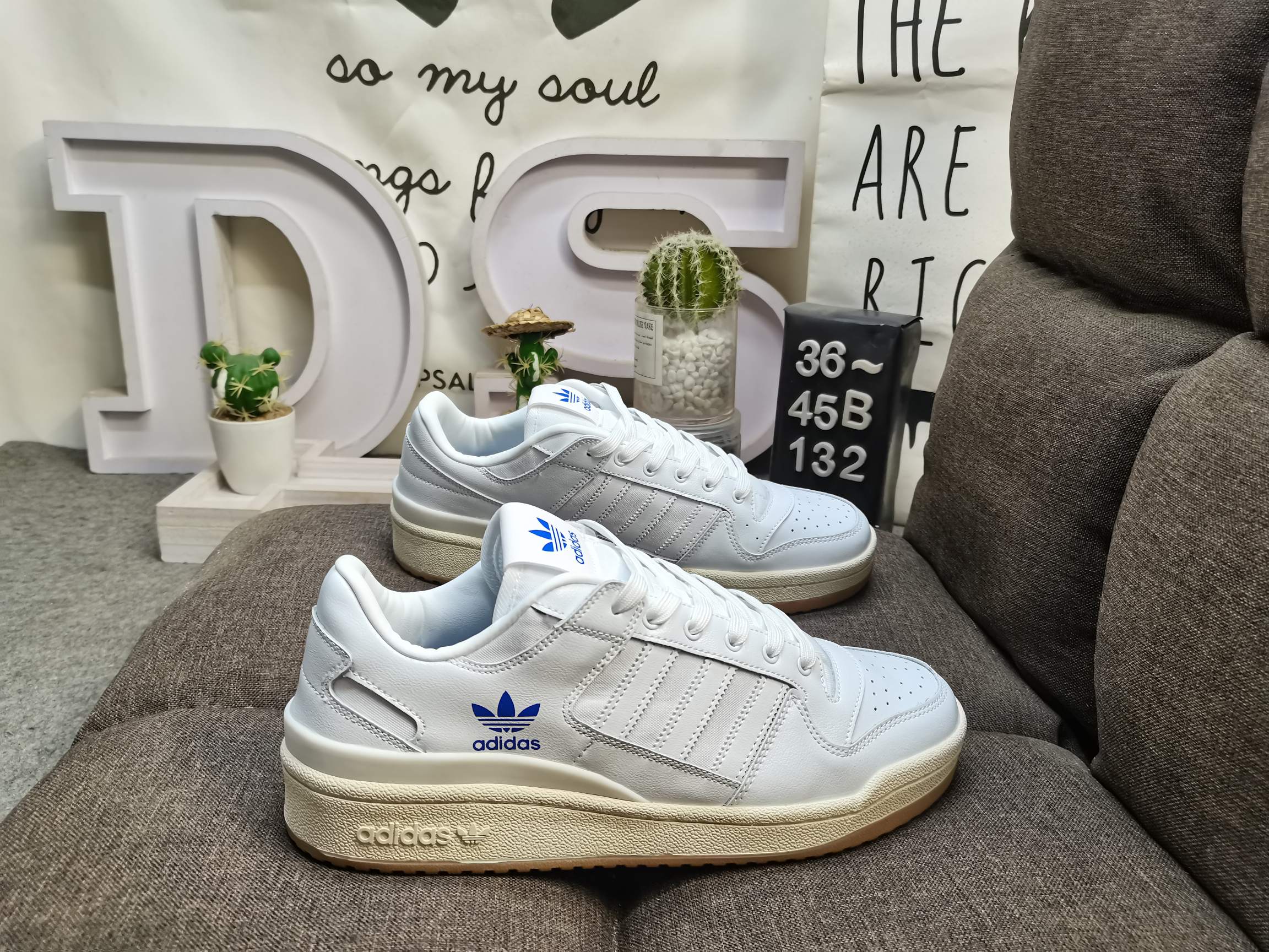 男女鞋36-45码带半码阿迪达斯AdidasForum84Low低帮百搭潮流休闲运动板鞋以复古篮球鞋的外