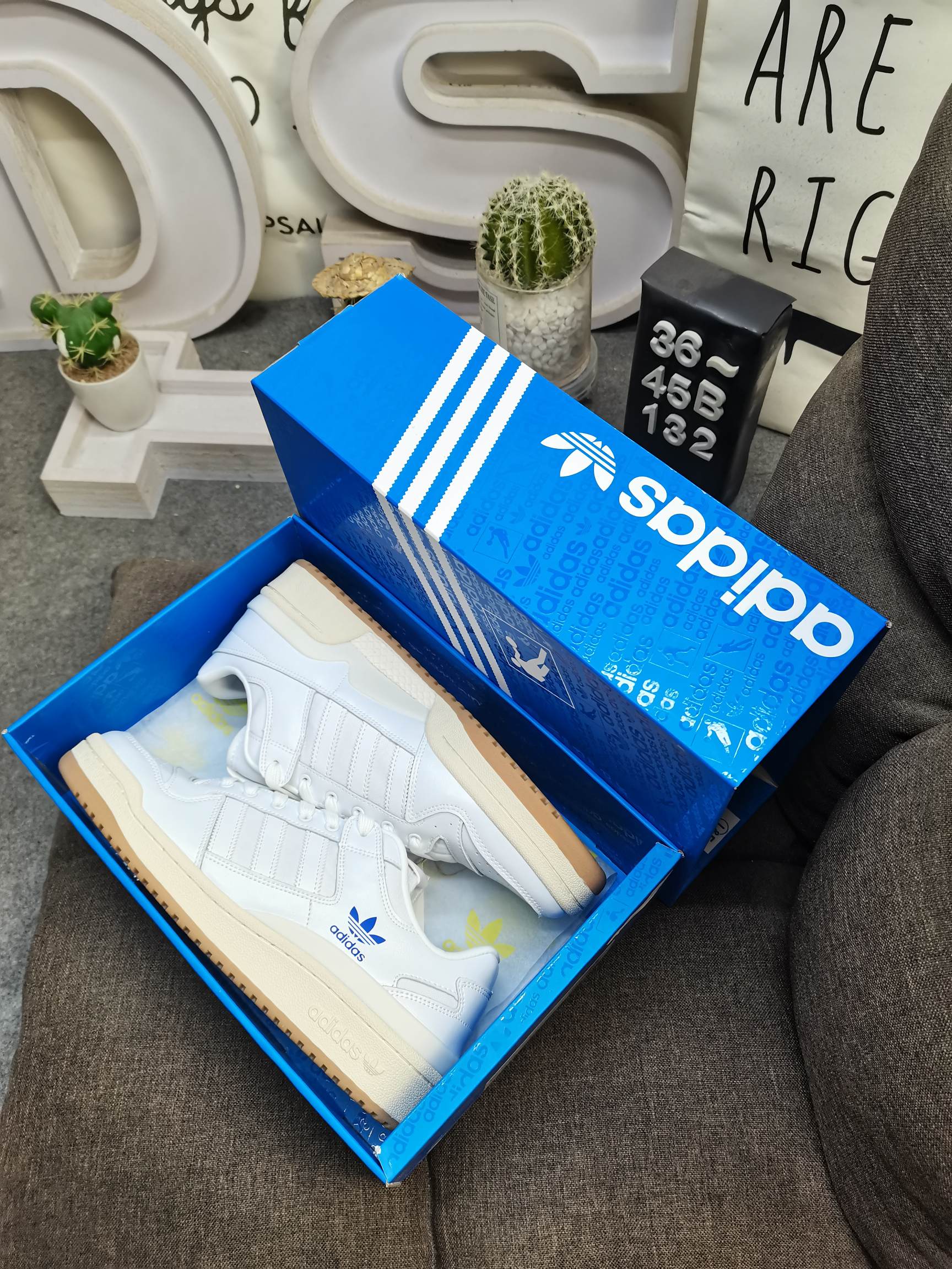 男女鞋36-45码带半码阿迪达斯AdidasForum84Low低帮百搭潮流休闲运动板鞋以复古篮球鞋的外