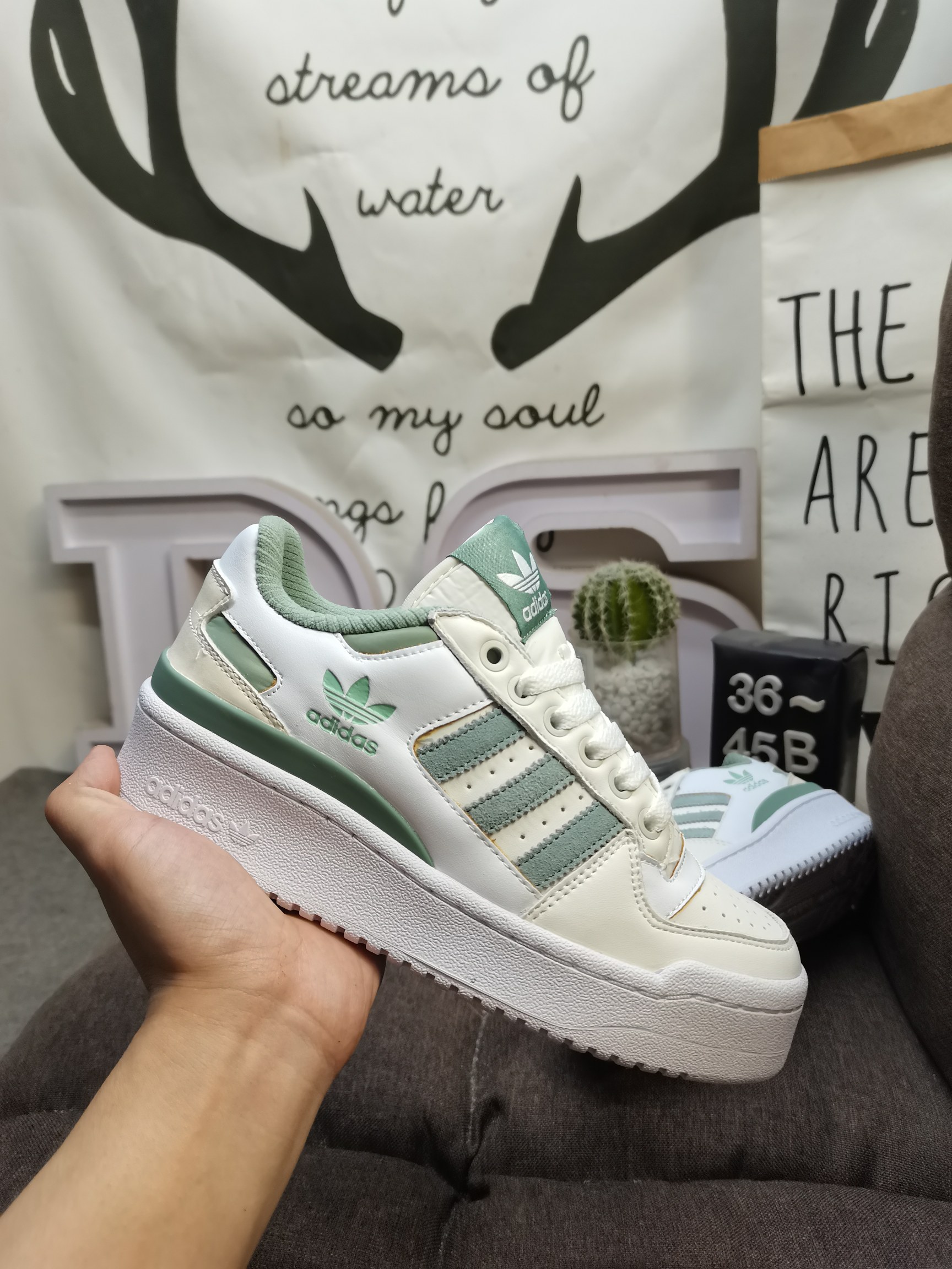 男女鞋36-45码带半码阿迪达斯AdidasForum84Low低帮百搭潮流休闲运动板鞋以复古篮球鞋的外