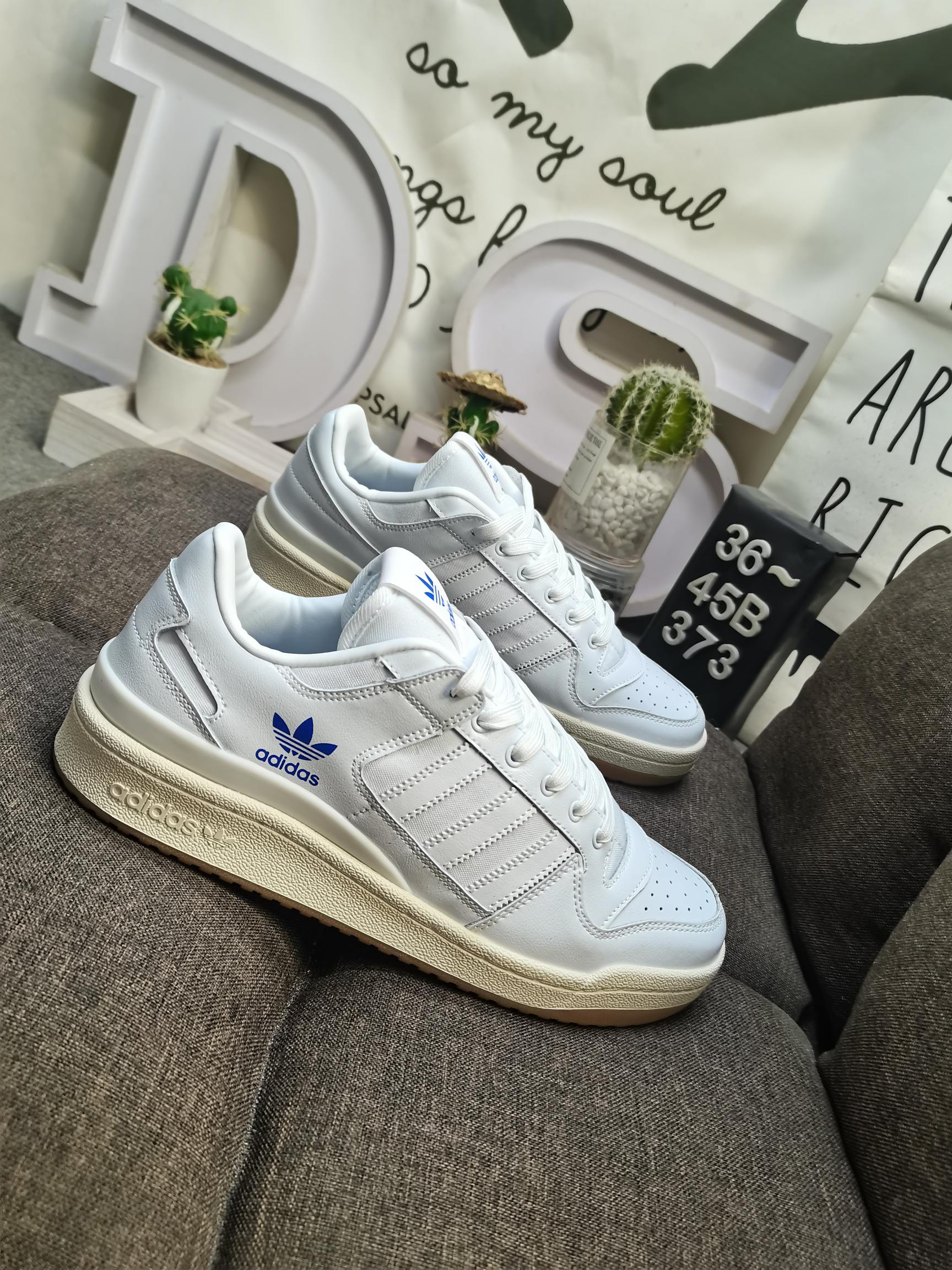 男女鞋36-45码带半码阿迪达斯AdidasForum84Low低帮百搭潮流休闲运动板鞋以复古篮球鞋的外