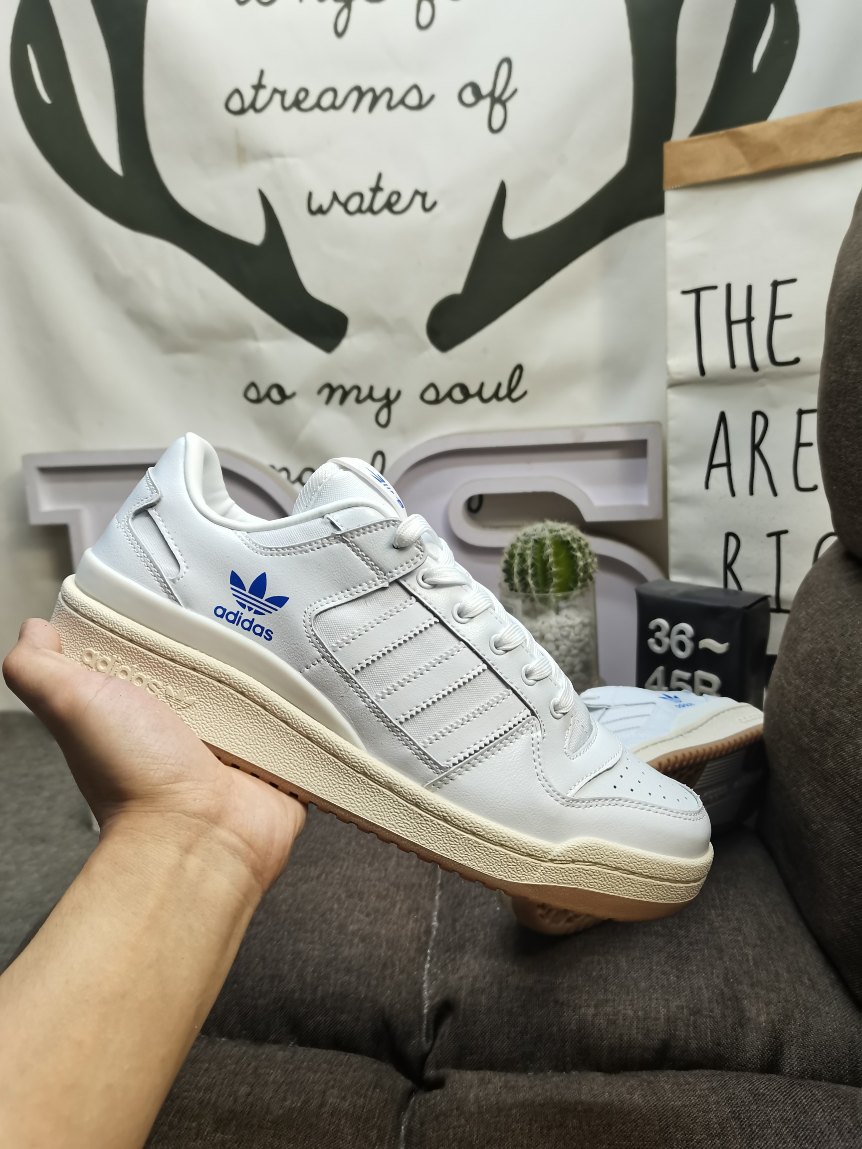 男女鞋36-45码带半码阿迪达斯AdidasForum84Low低帮百搭潮流休闲运动板鞋以复古篮球鞋的外