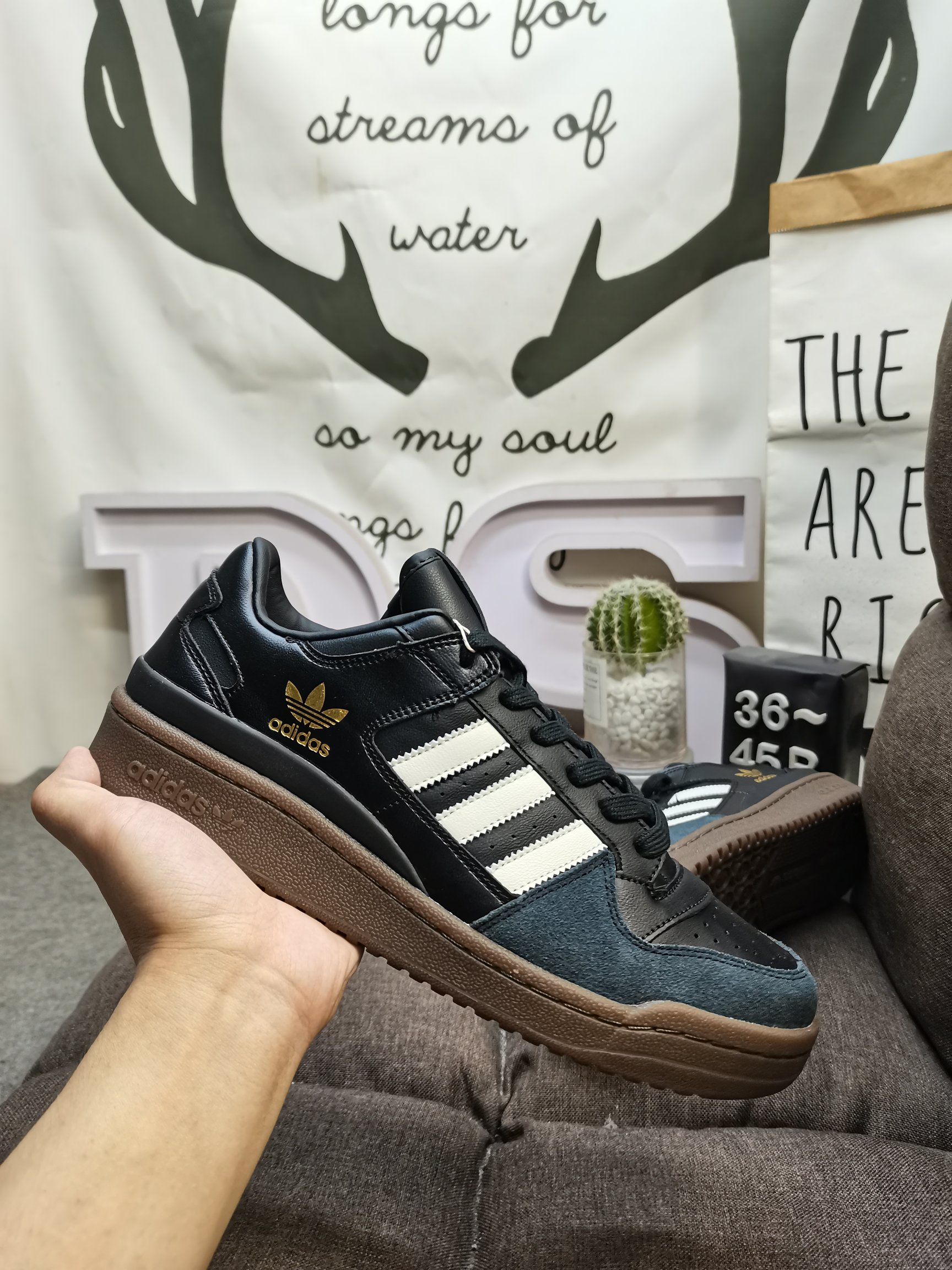 男女鞋36-45码带半码阿迪达斯AdidasForum84Low低帮百搭潮流休闲运动板鞋以复古篮球鞋的外