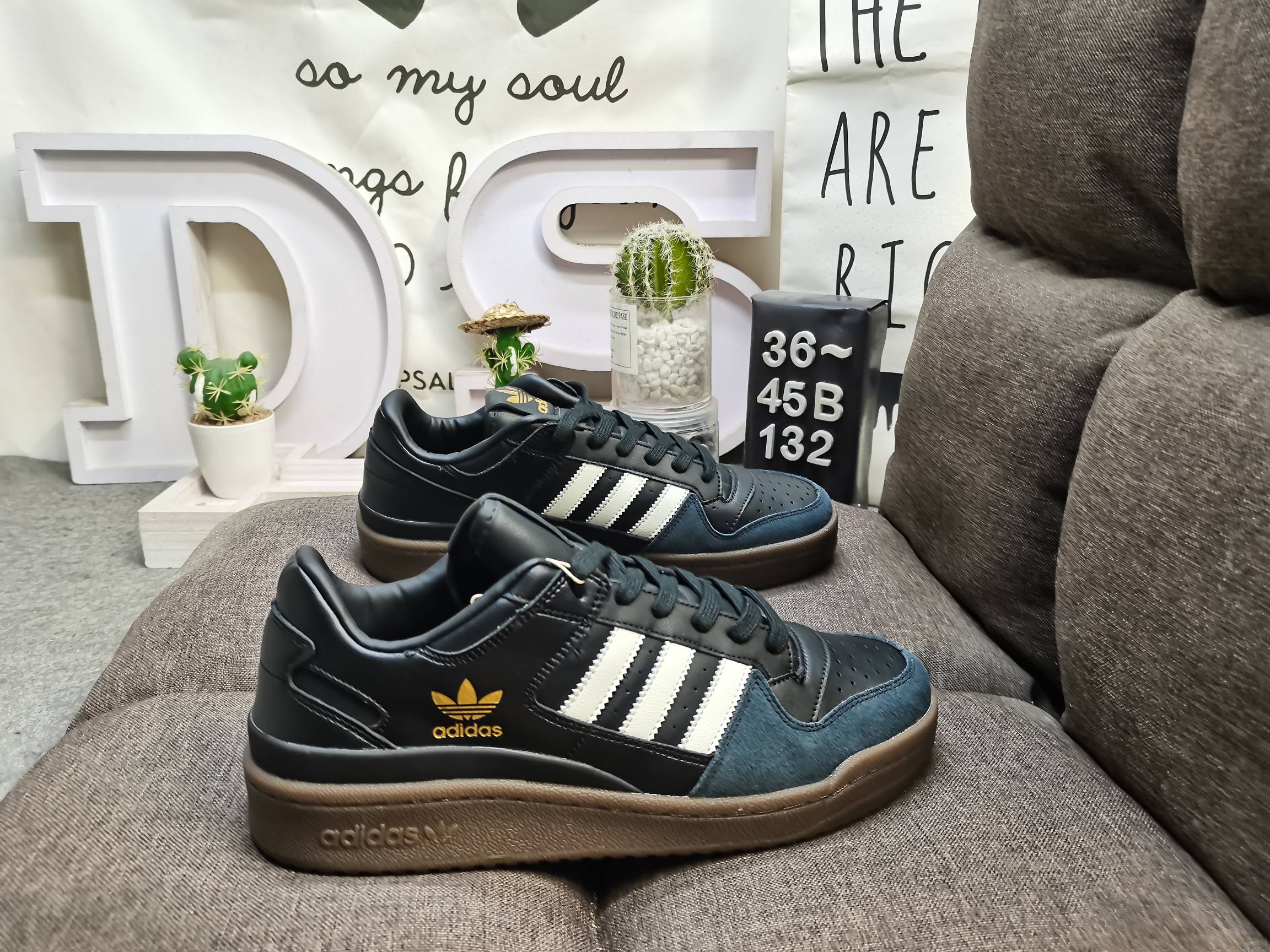 男女鞋36-45码带半码阿迪达斯AdidasForum84Low低帮百搭潮流休闲运动板鞋以复古篮球鞋的外