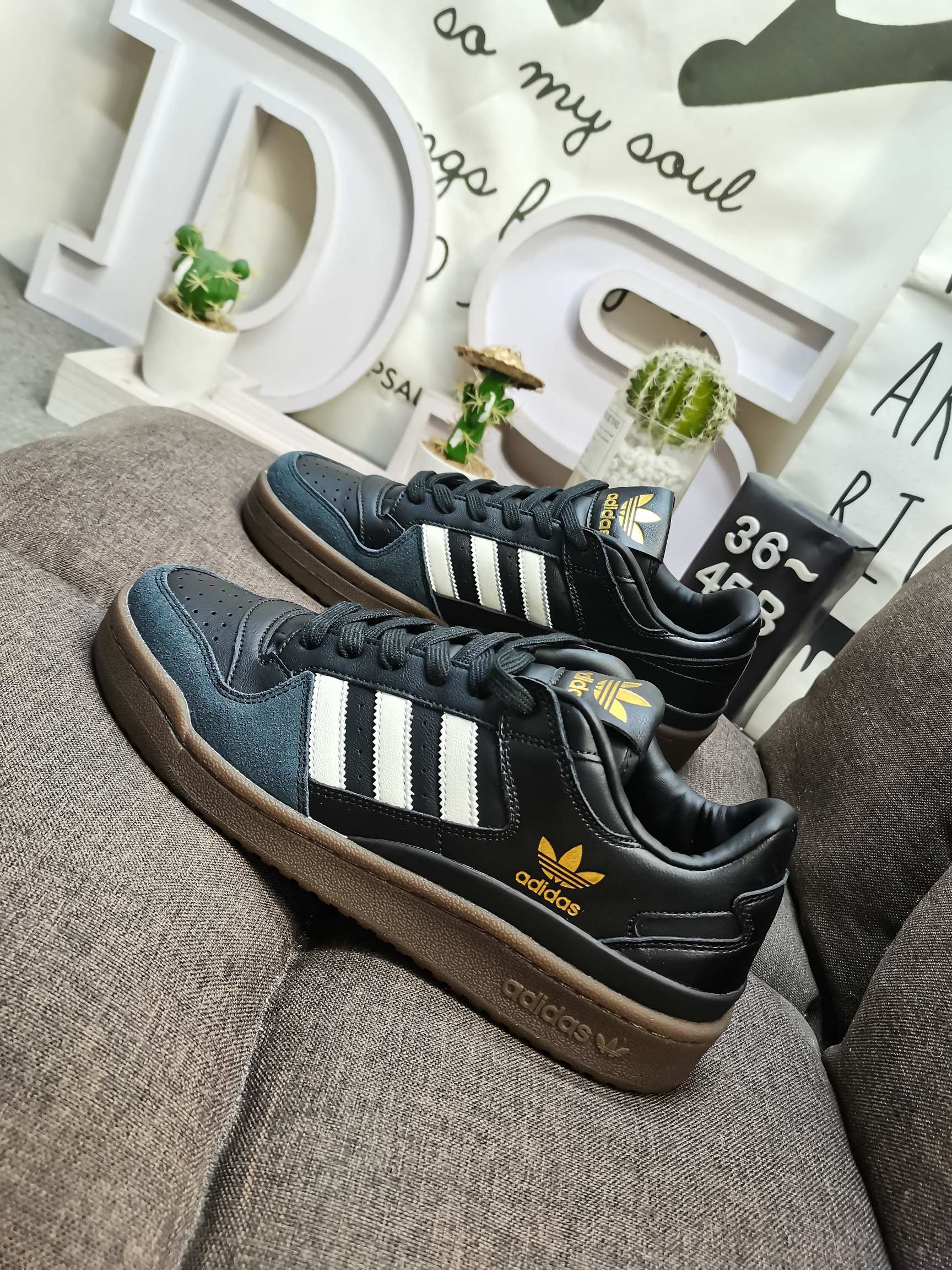 男女鞋36-45码带半码阿迪达斯AdidasForum84Low低帮百搭潮流休闲运动板鞋以复古篮球鞋的外