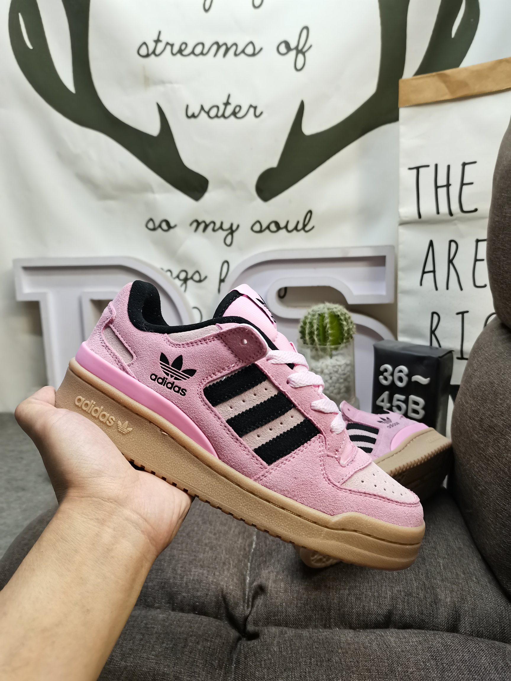 男女鞋36-45码带半码阿迪达斯AdidasForum84Low低帮百搭潮流休闲运动板鞋以复古篮球鞋的外