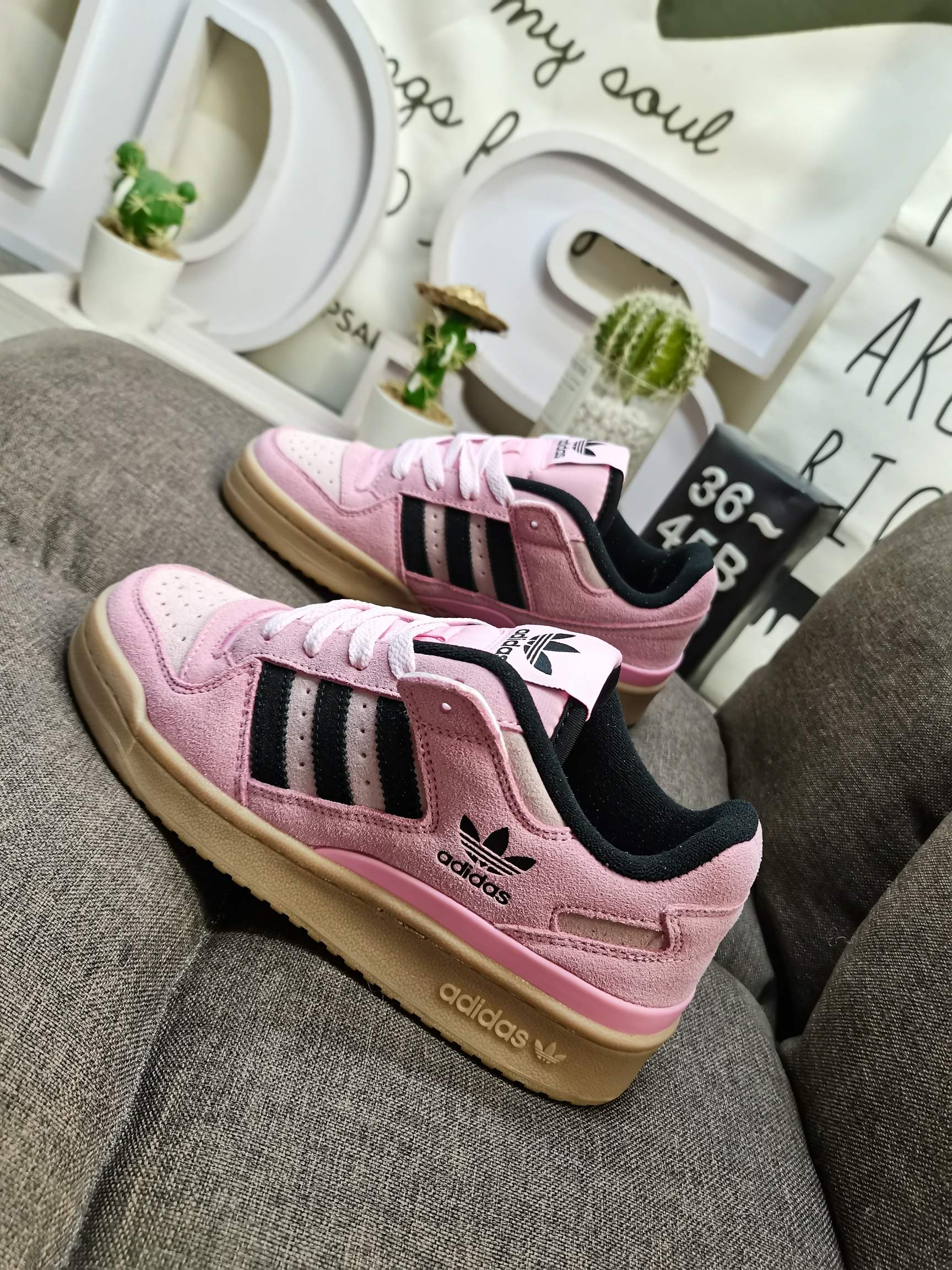 男女鞋36-45码带半码阿迪达斯AdidasForum84Low低帮百搭潮流休闲运动板鞋以复古篮球鞋的外