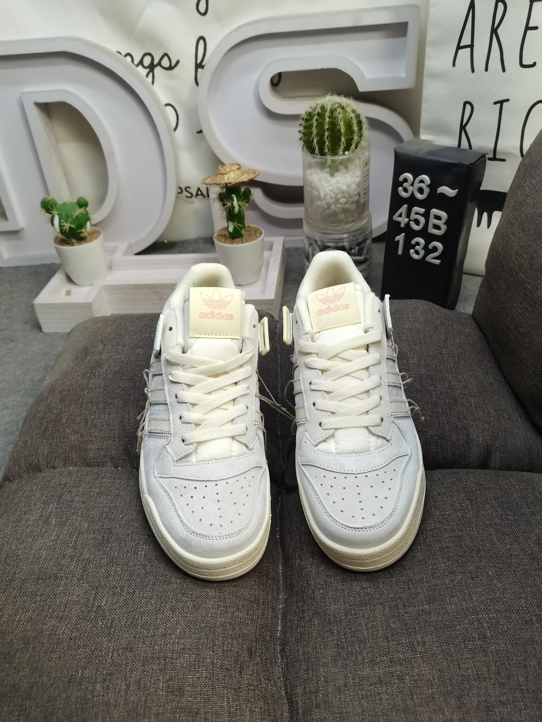 男女鞋36-45码带半码阿迪达斯AdidasForum84Low低帮百搭潮流休闲运动板鞋以复古篮球鞋的外