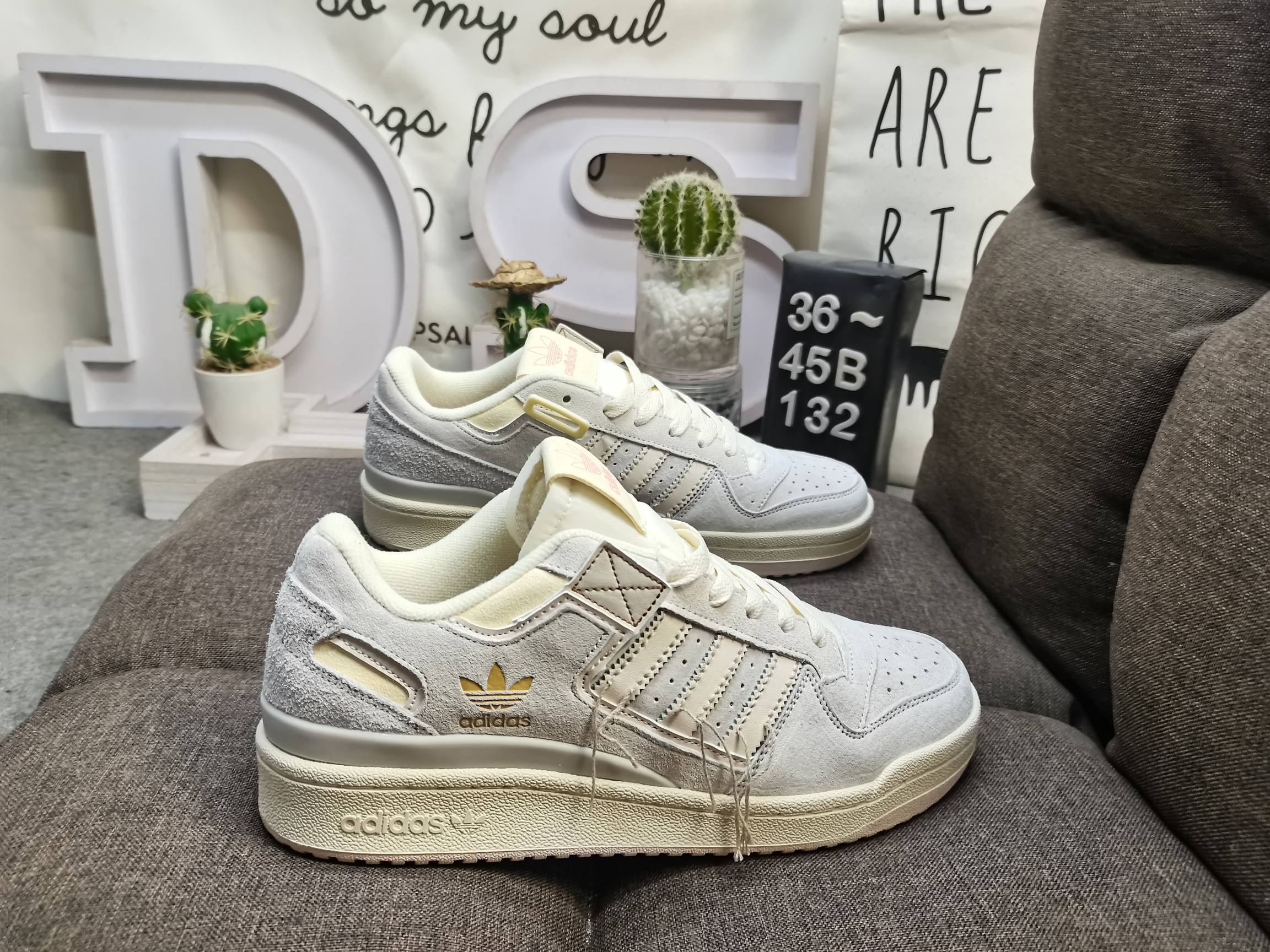 男女鞋36-45码带半码阿迪达斯AdidasForum84Low低帮百搭潮流休闲运动板鞋以复古篮球鞋的外