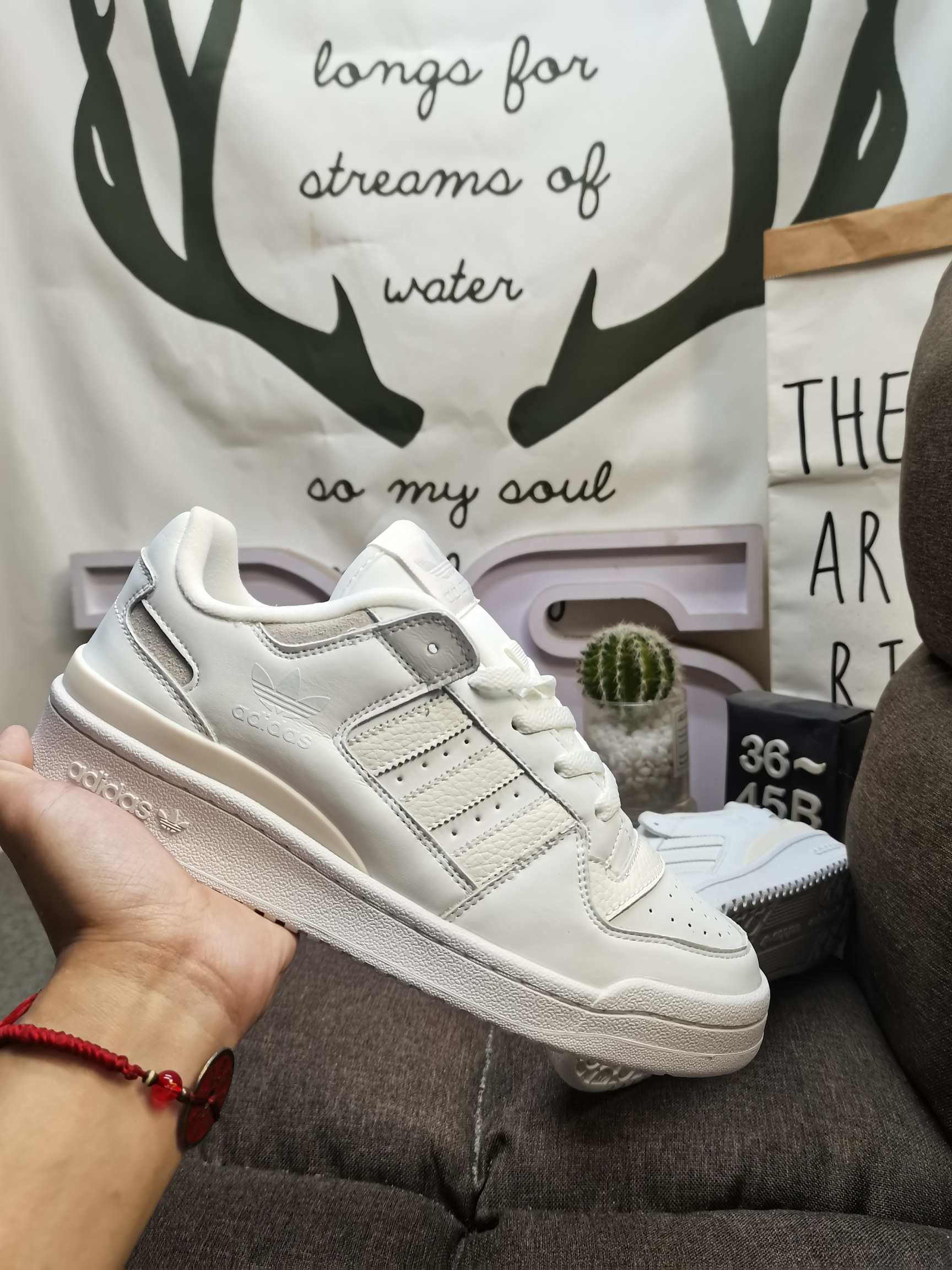 男女鞋36-45码带半码阿迪达斯AdidasForum84Low低帮百搭潮流休闲运动板鞋以复古篮球鞋的外