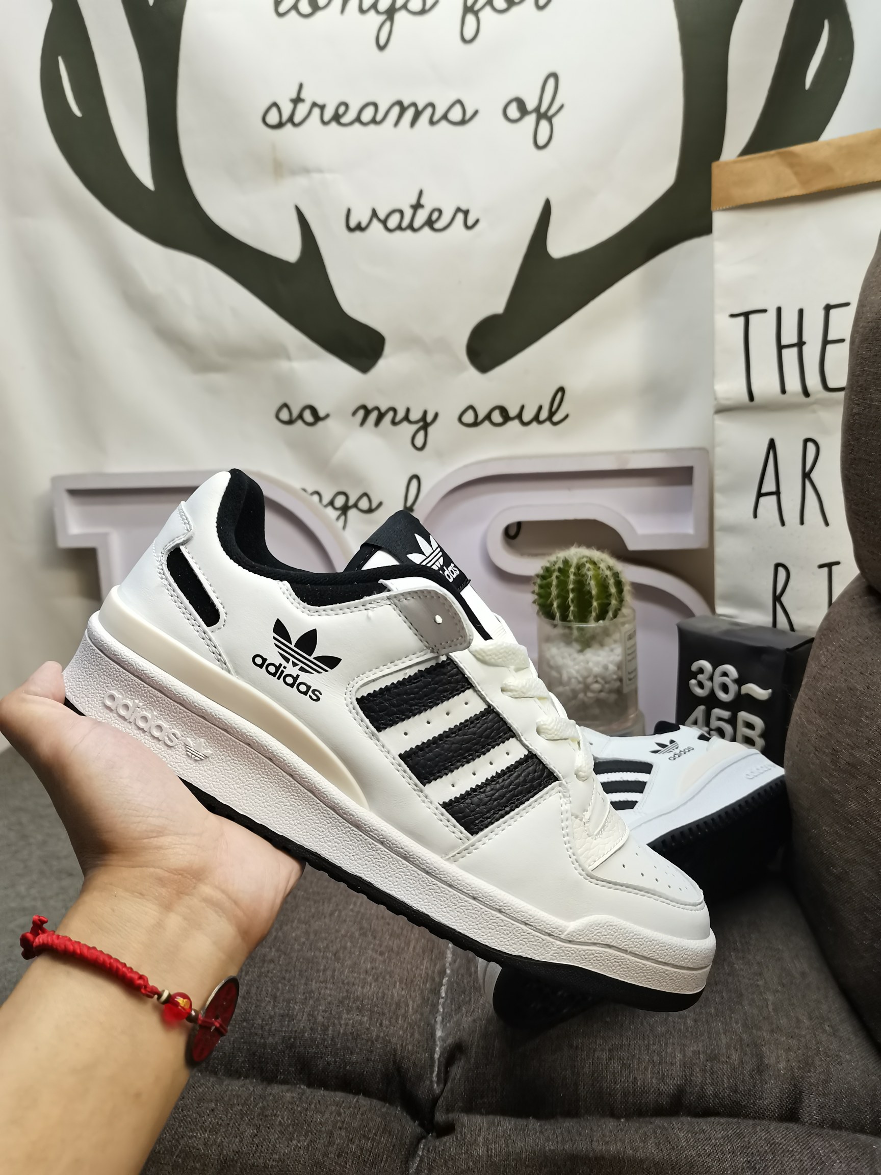 男女鞋36-45码带半码阿迪达斯AdidasForum84Low低帮百搭潮流休闲运动板鞋以复古篮球鞋的外