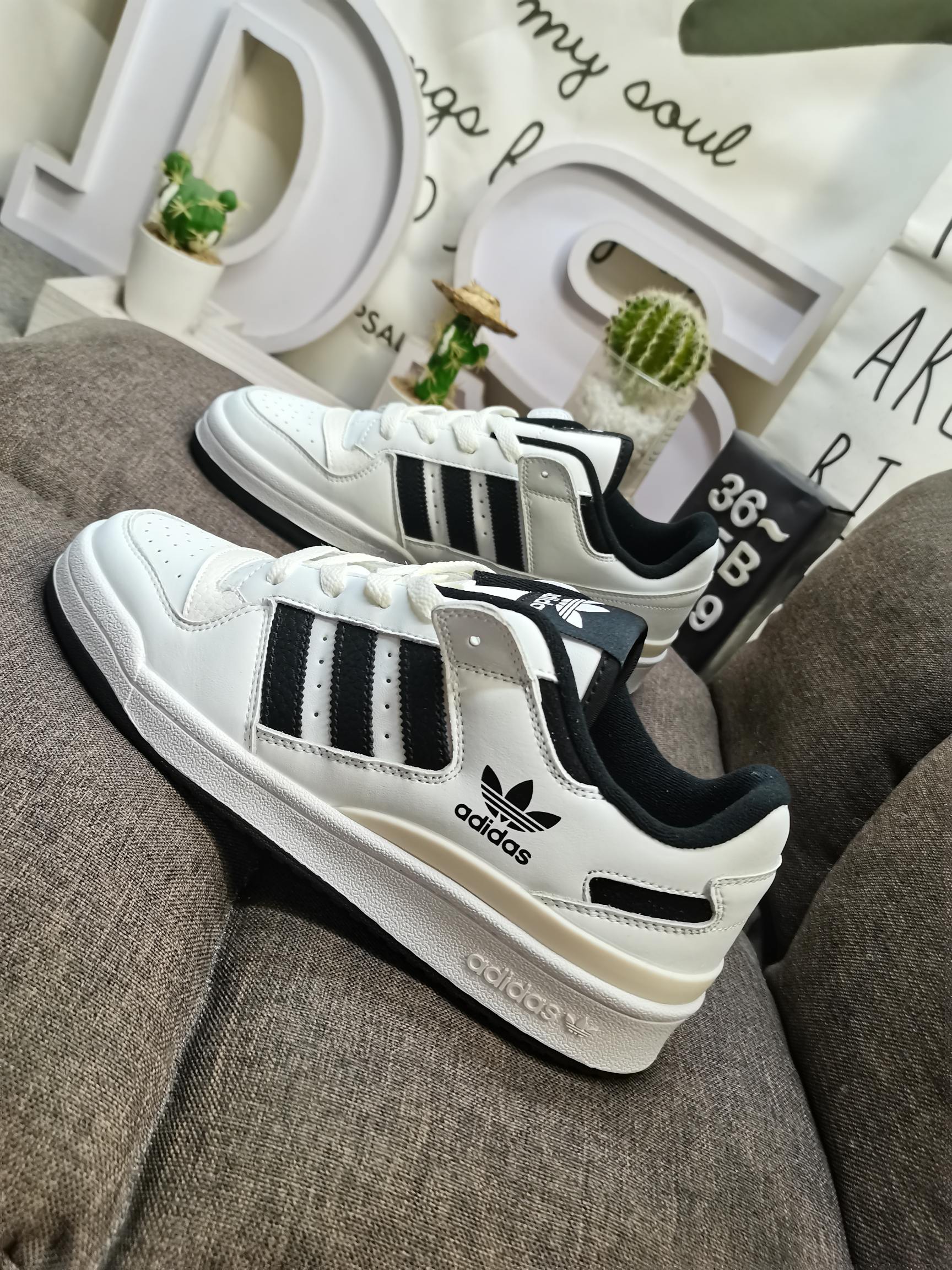 男女鞋36-45码带半码阿迪达斯AdidasForum84Low低帮百搭潮流休闲运动板鞋以复古篮球鞋的外