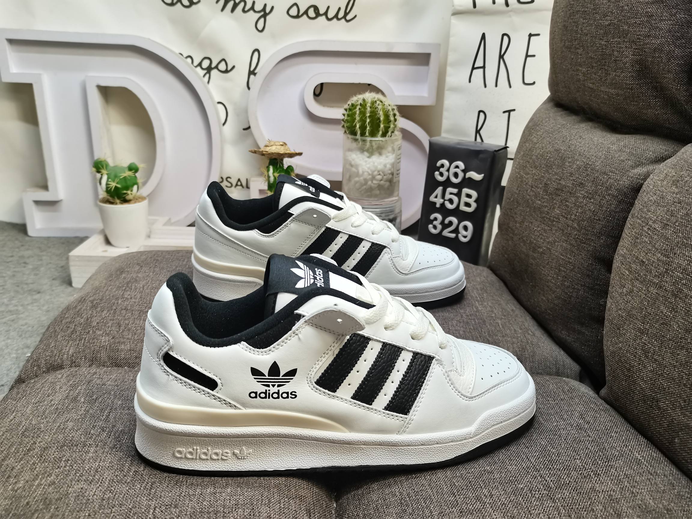 男女鞋36-45码带半码阿迪达斯AdidasForum84Low低帮百搭潮流休闲运动板鞋以复古篮球鞋的外