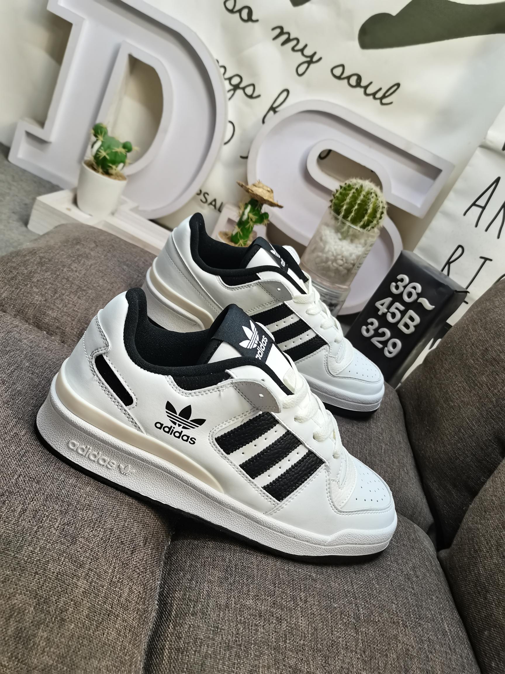 男女鞋36-45码带半码阿迪达斯AdidasForum84Low低帮百搭潮流休闲运动板鞋以复古篮球鞋的外