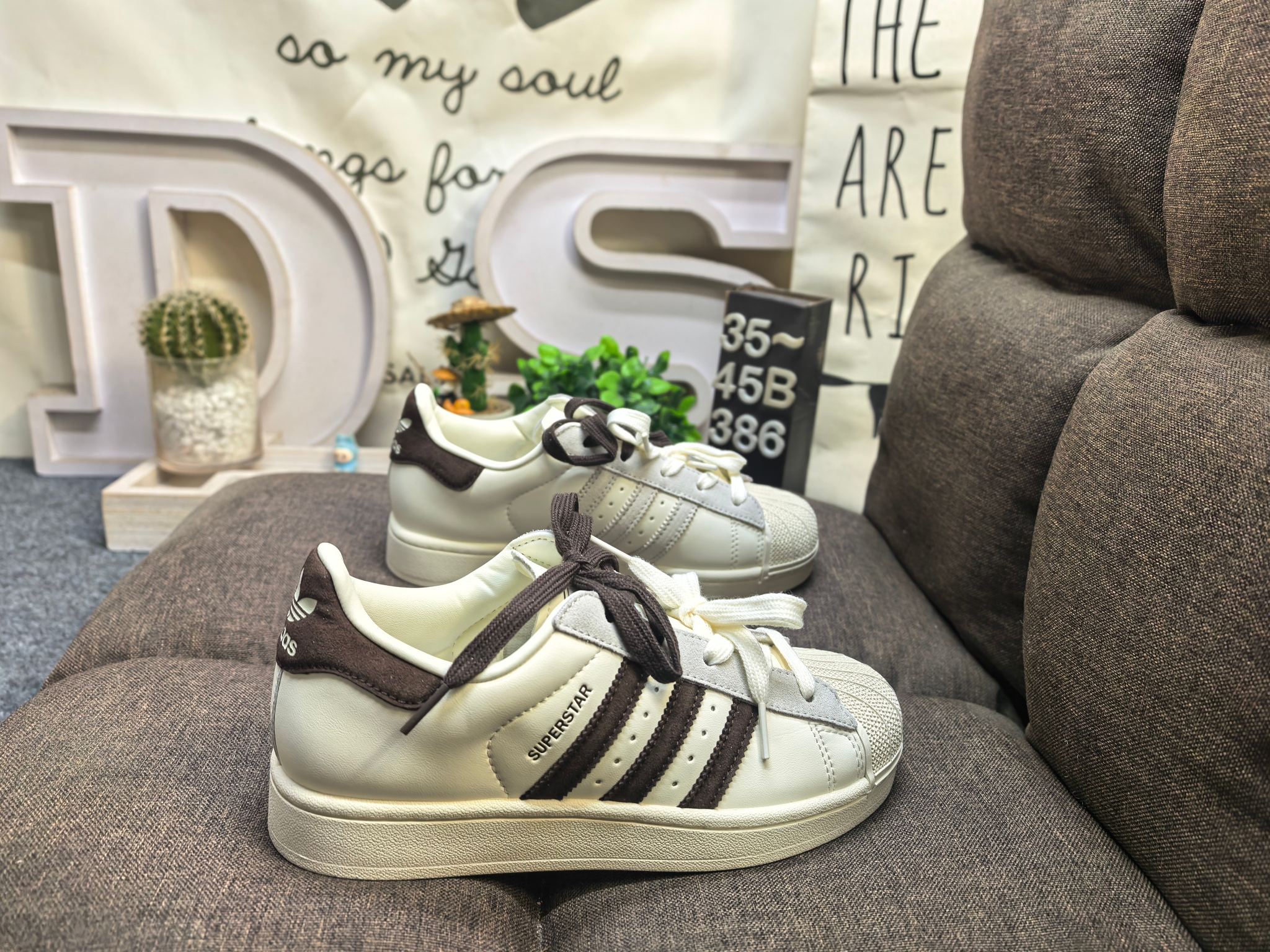 男女鞋35-45码(带半码) 阿迪达斯Adidas三叶草 Originals SUPERSTAR II KH8707贝壳头经典百搭休闲运动板鞋 高密度EVA发泡软缓震中底拉帮工艺❗ DS-386D
