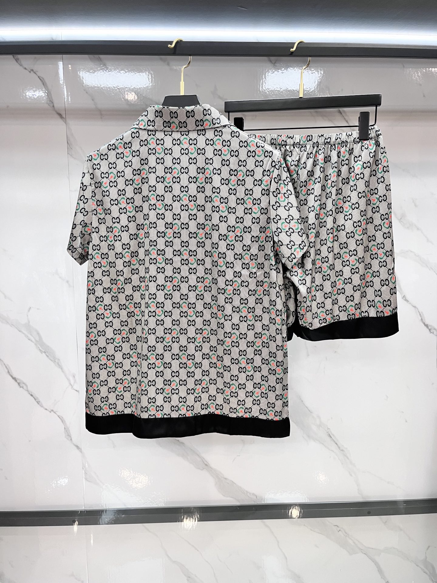 Luxury Silk Pyjamas Set for Couples, High-End Home Uniform, Soft and Cozy, Various Sizes - 图片 2