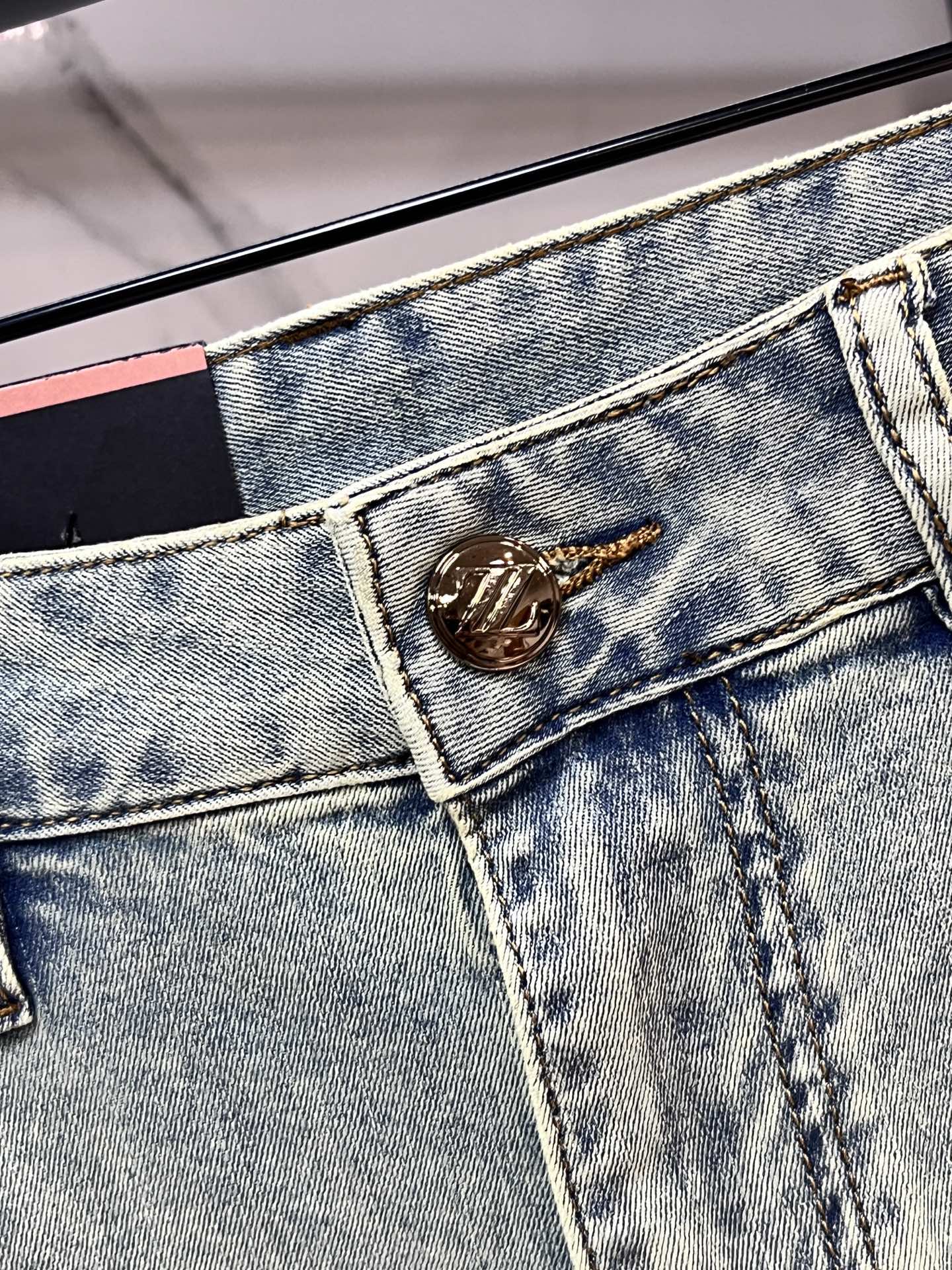High-Quality Water-Washing Jeans: Genia 2025SS with Fresh Fruit Pattern, Comfortable and Stylish. - 图片 5