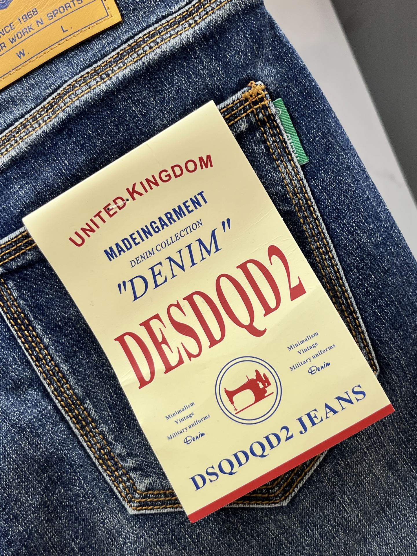 D2 2025SS早春新品薄款重工休闲牛仔裤👖，进口优质水洗弹力面料，上身舒适透气有弹力，客供五金辅料装