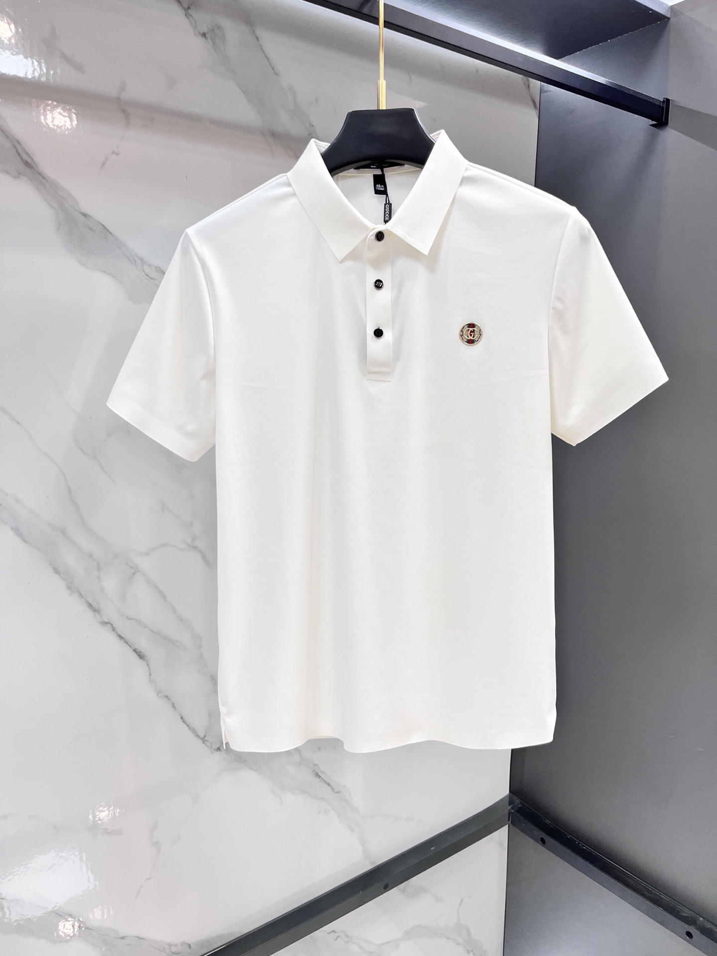Gucci 2025ss夏季新品，男士免烫抗速干商务短袖POLO衫，贸易公司渠道稀出，领先GW发售！驴家