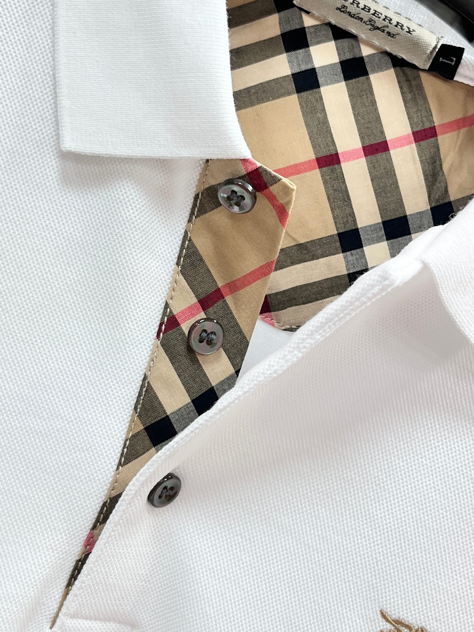 巴宝莉 专柜新品秋款长袖Polo，高端定制高版本时尚百搭爆款▲A原版进口珠地棉，胸前logo图案设计 手