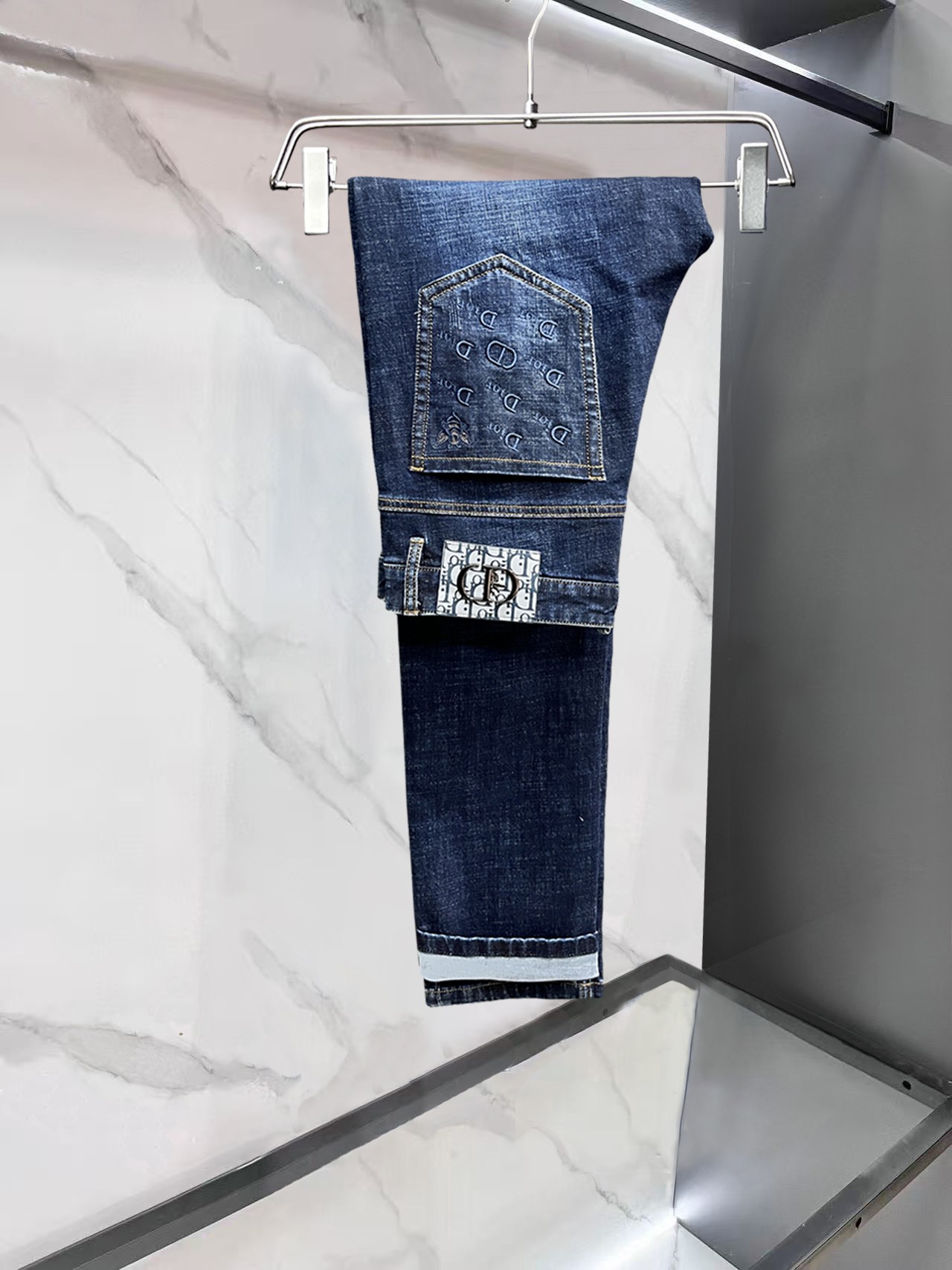 迪奥🔥高端定制、2025早秋最新款牛仔裤 柜台同步发售 原版定制 客供五金辅料 原单品质 进口固色牛仔弹