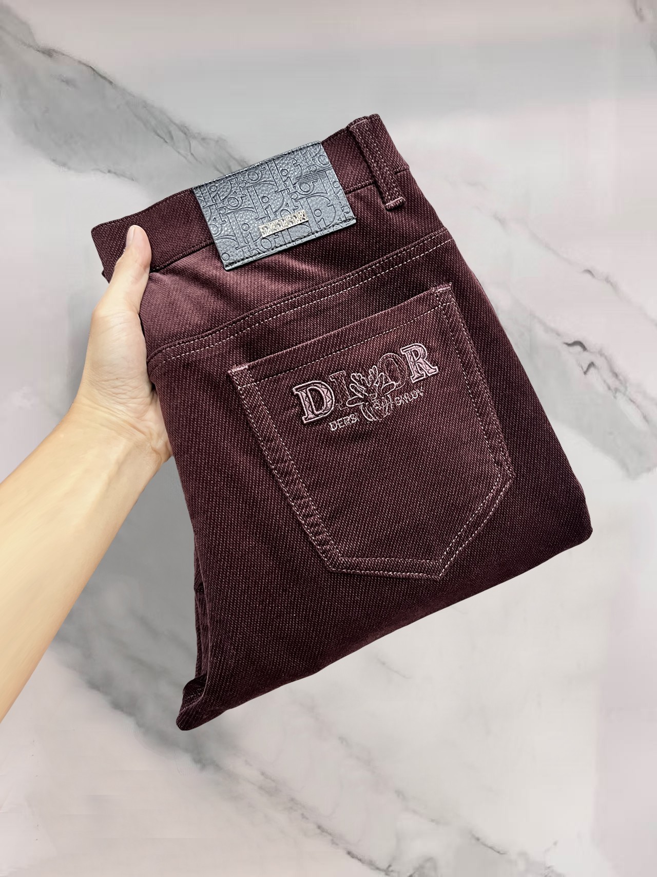 迪奥🔥高端定制、2025早秋最新款牛仔裤 柜台同步发售 原版定制 客供五金辅料 原单品质 进口固色牛仔弹