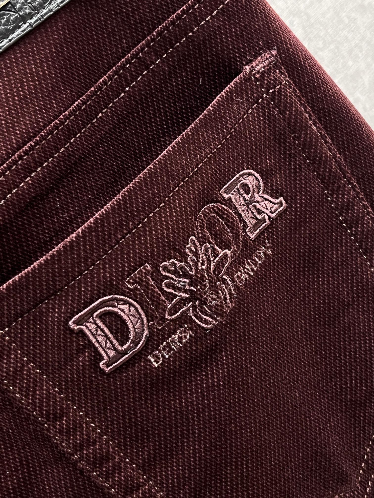 迪奥🔥高端定制、2025早秋最新款牛仔裤 柜台同步发售 原版定制 客供五金辅料 原单品质 进口固色牛仔弹