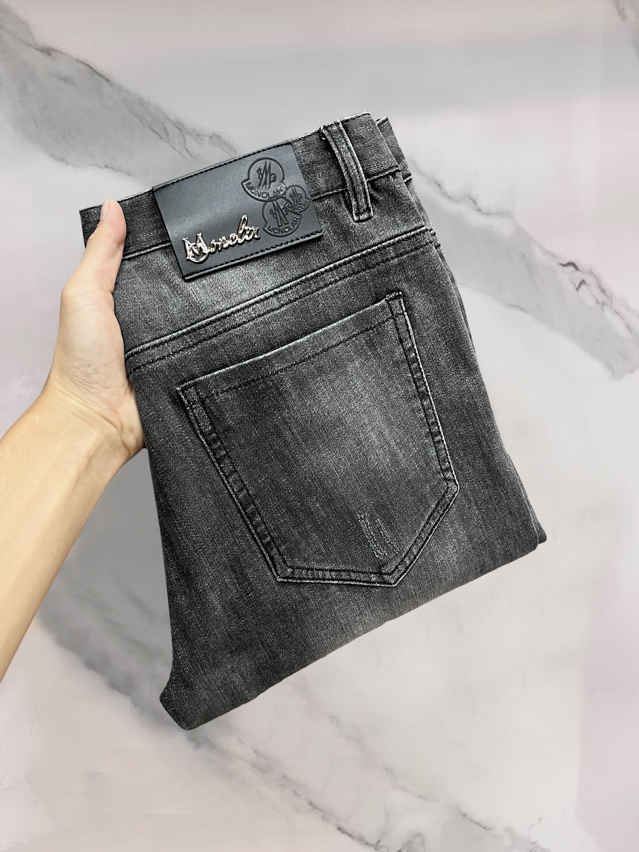 蒙口🔥高端定制、2025早秋最新款牛仔裤 柜台同步发售 原版定制 客供五金辅料 原单品质 进口固色牛仔弹